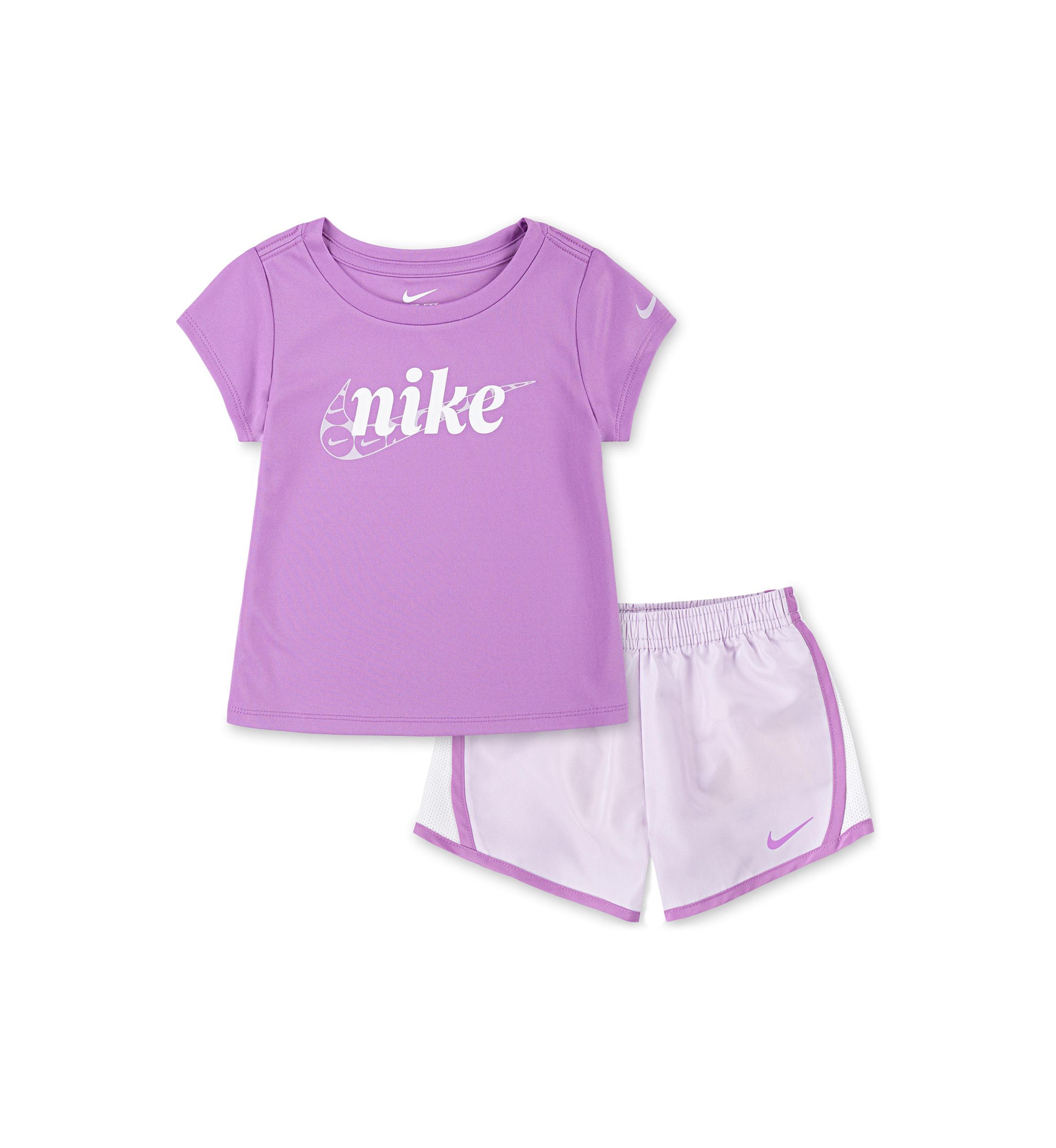 Toddler Girls Dri Fit Graphic T-Shirt and Shorts Set