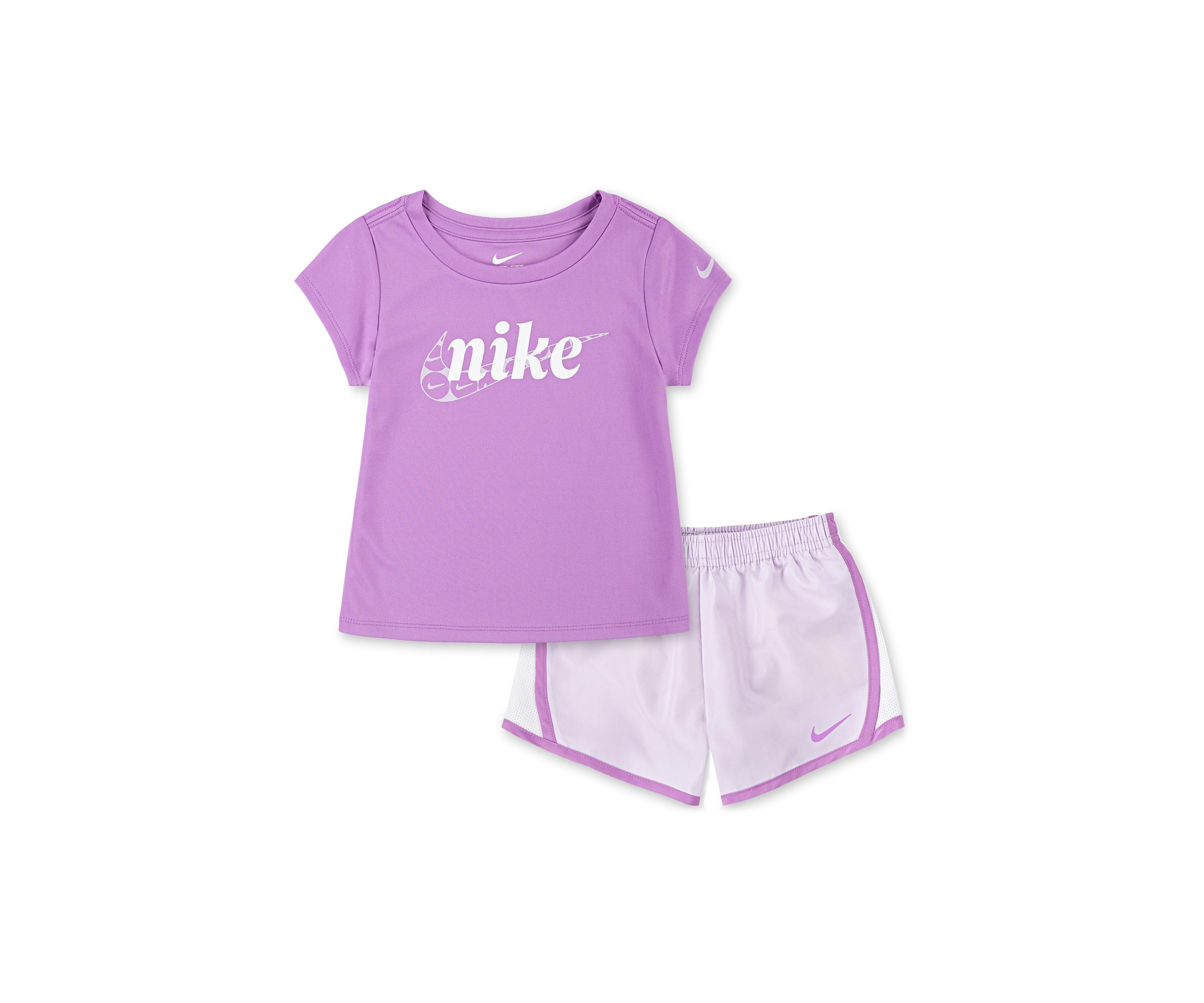 Toddler Girls Dri Fit Graphic T-Shirt and Shorts Set