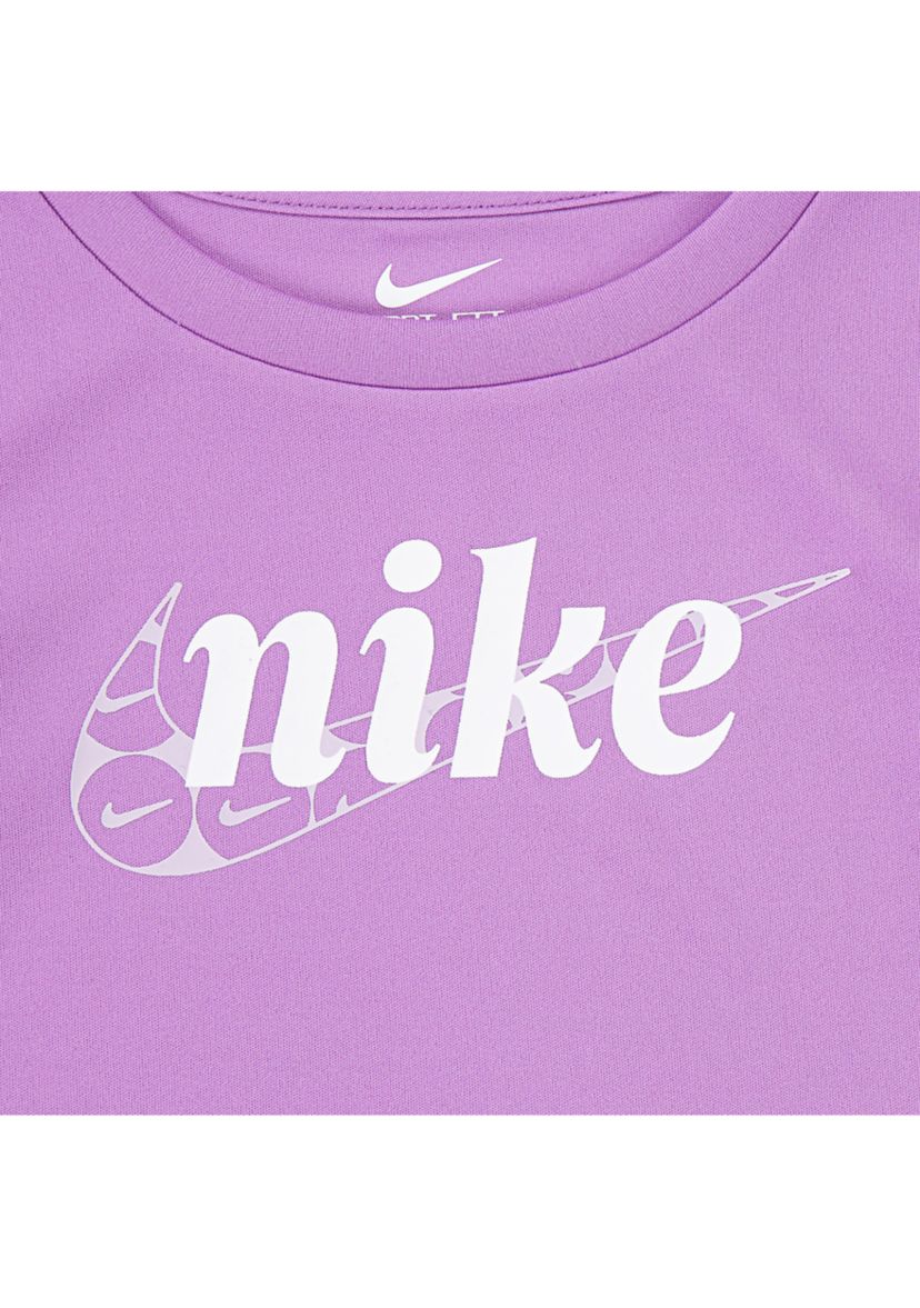 Toddler Girls Dri Fit Graphic T-Shirt and Shorts Set