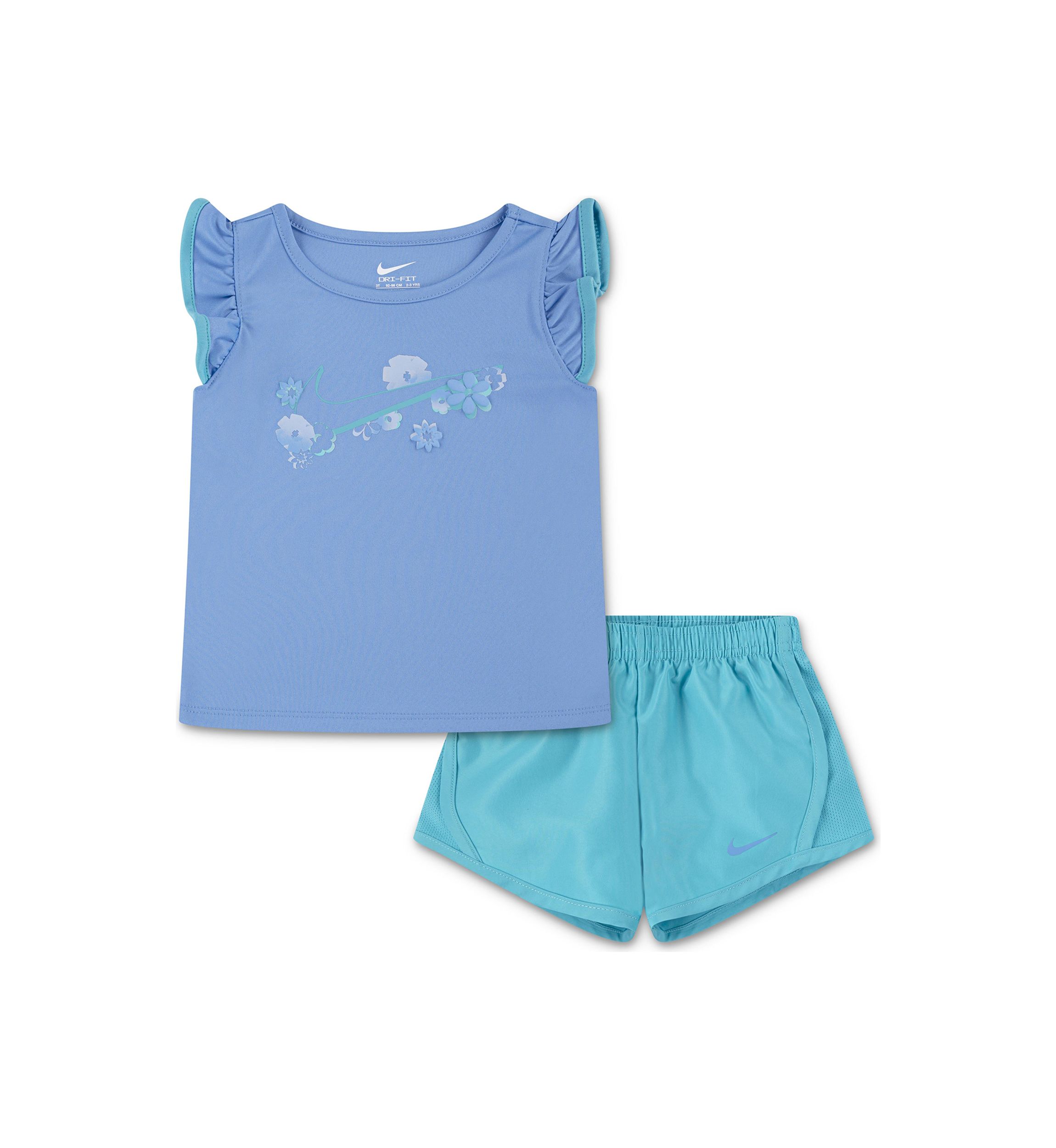 Toddler Girls Dri Fit Interlocked Shirt Set
