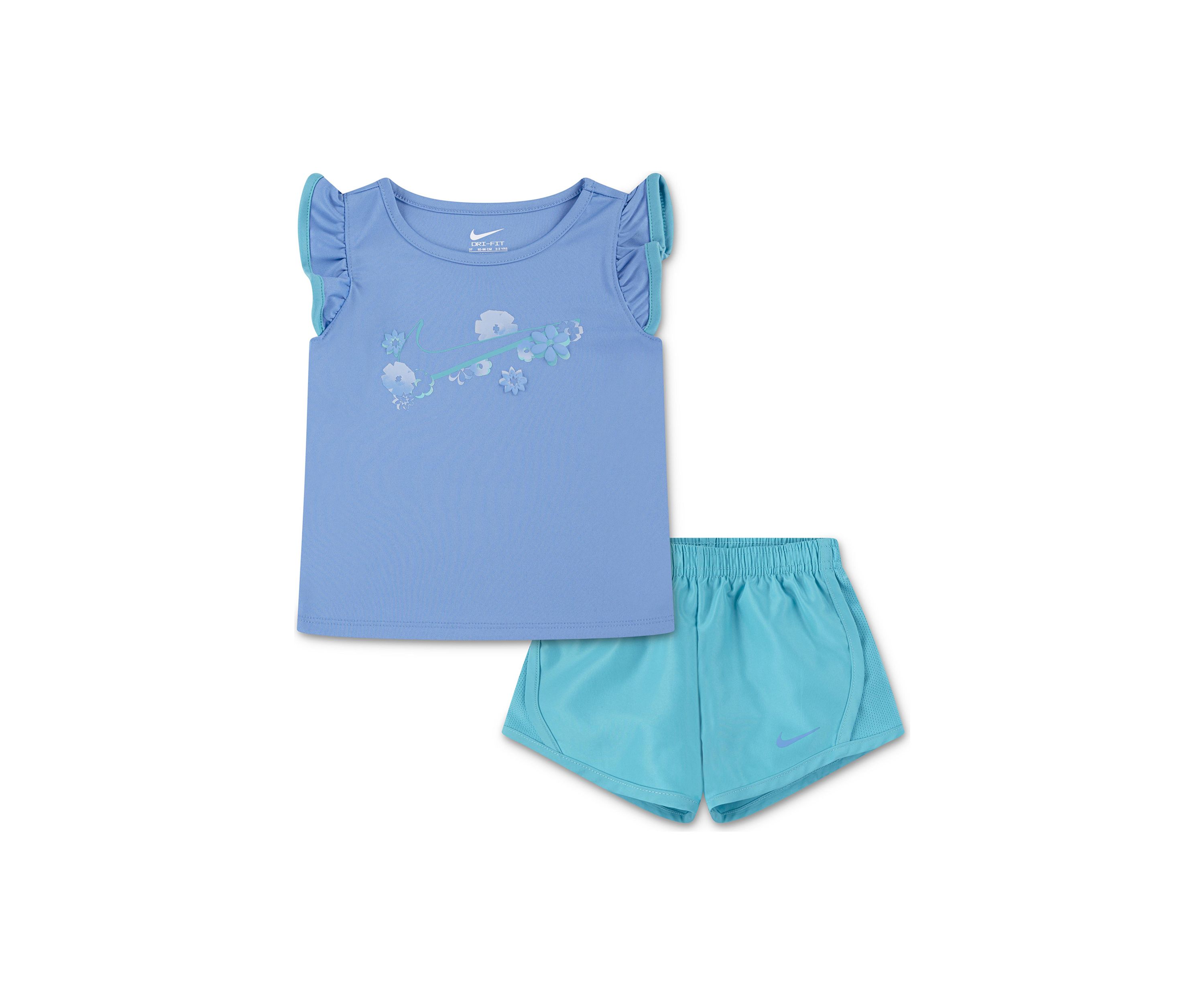 Toddler Girls Dri Fit Interlocked Shirt Set