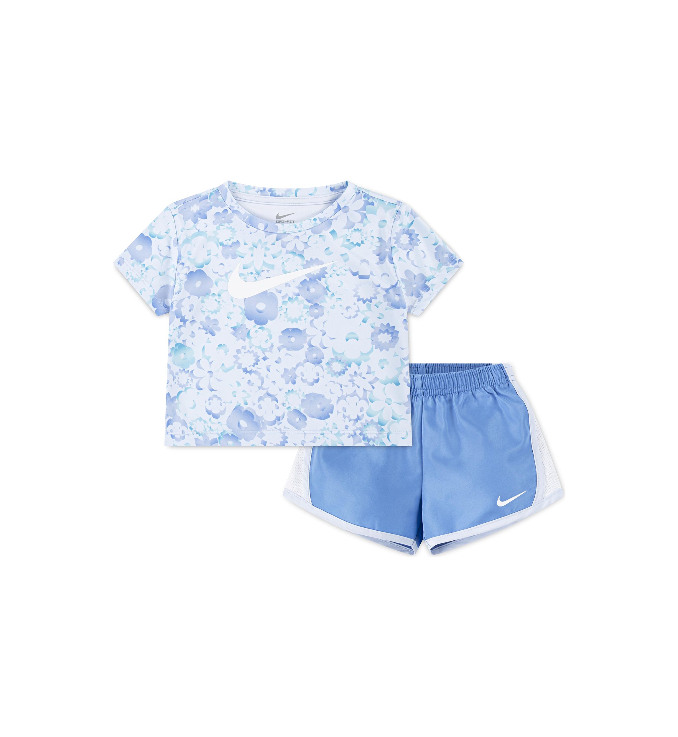 Toddler Girls Dri Fit Interlock T-Shirt and Shorts Set