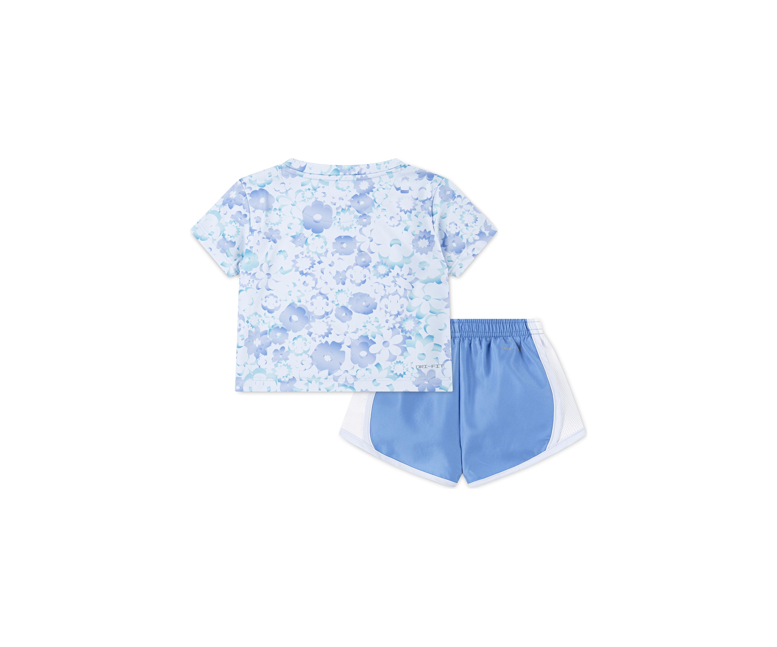 Toddler Girls Dri Fit Interlock T-Shirt and Shorts Set