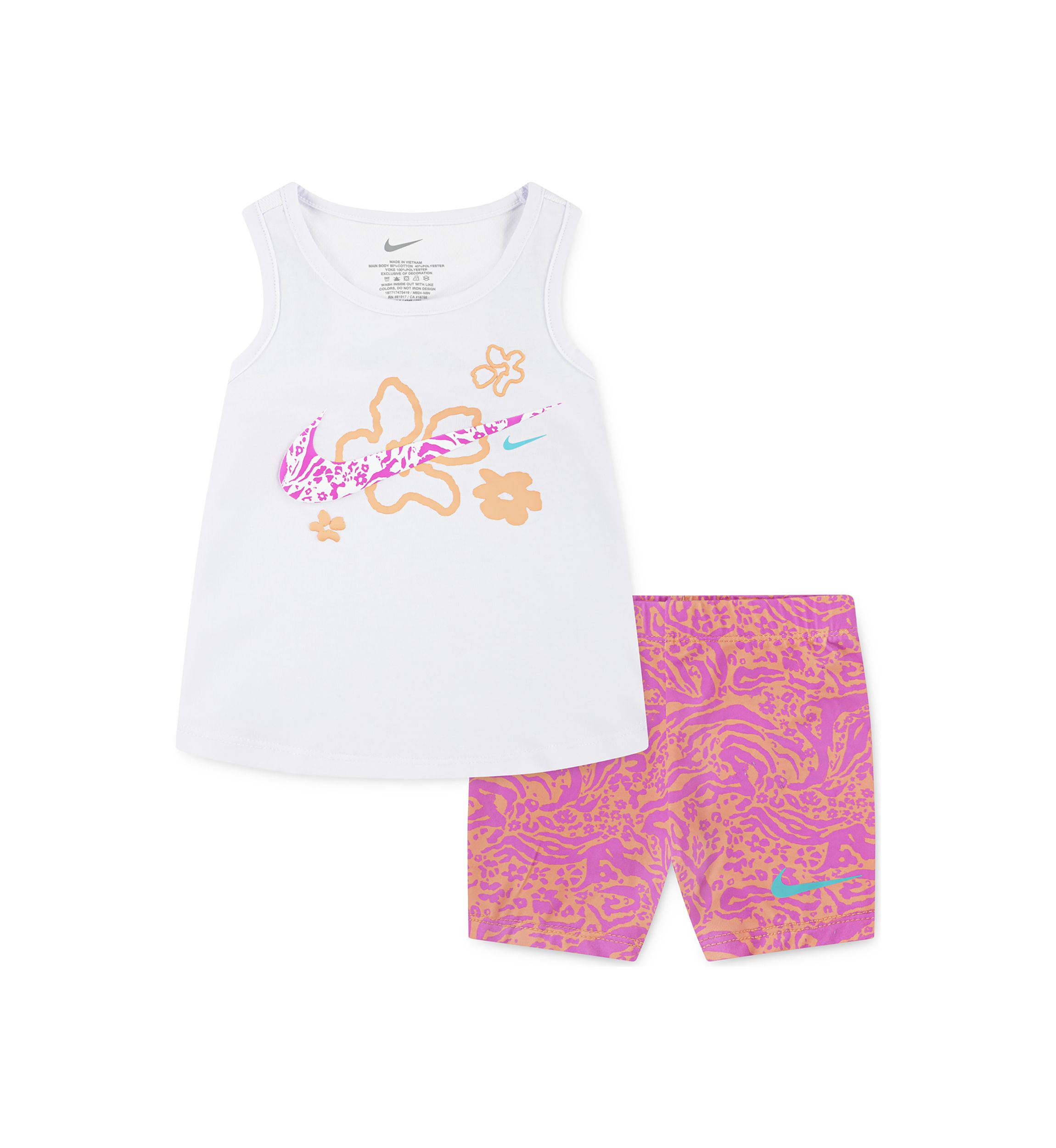 Toddler Girls Graphic Tank Set