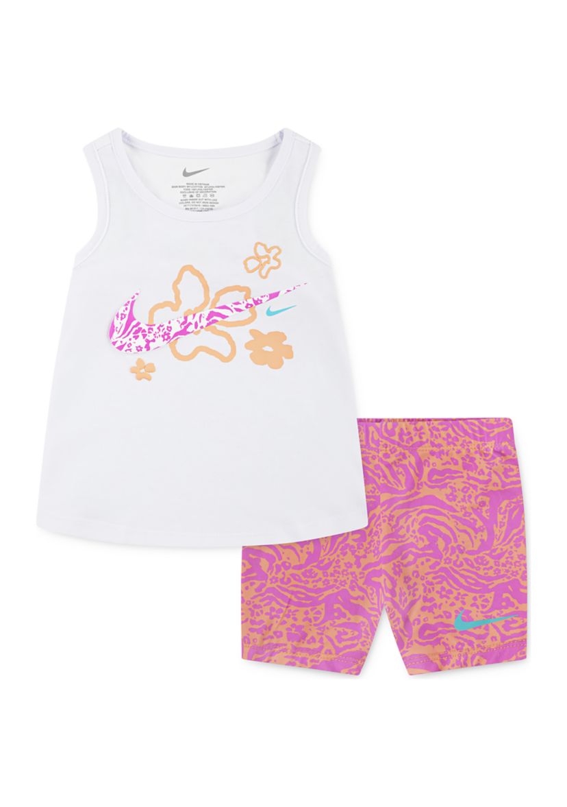 Toddler Girls Graphic Tank Set