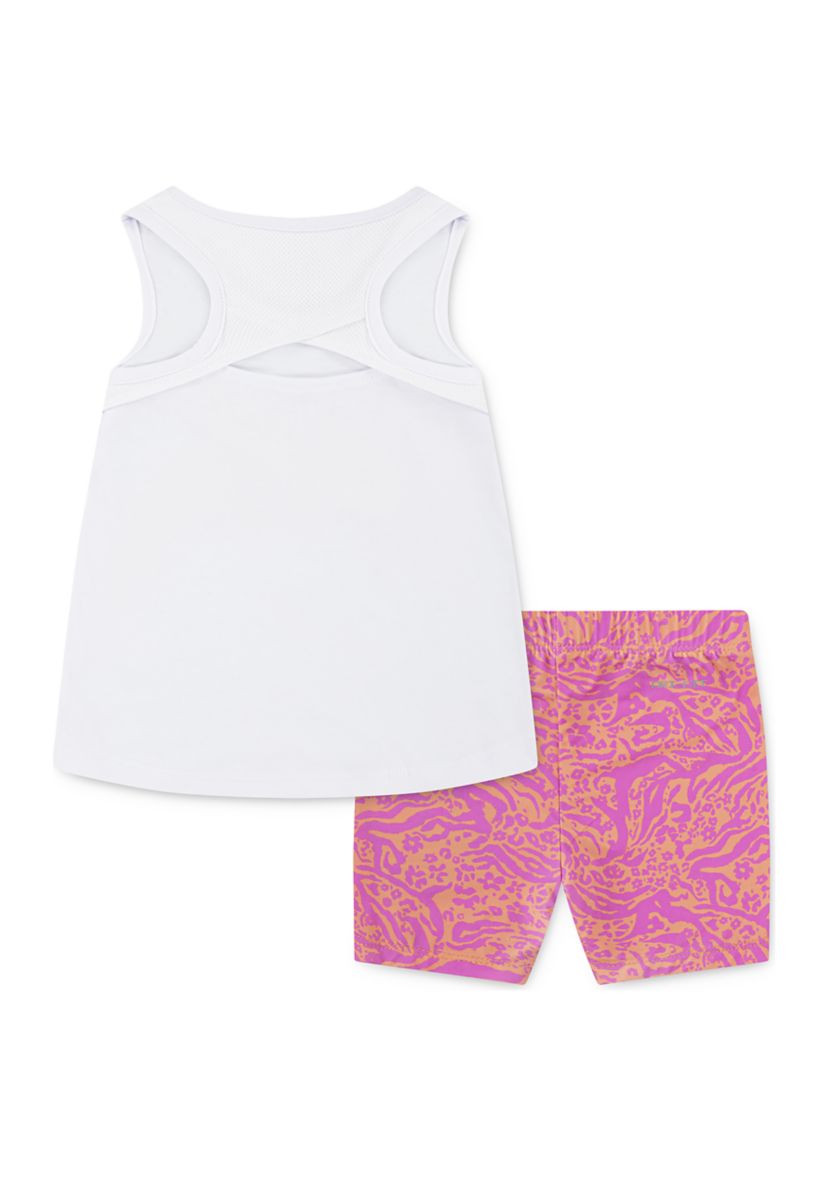Toddler Girls Graphic Tank Set