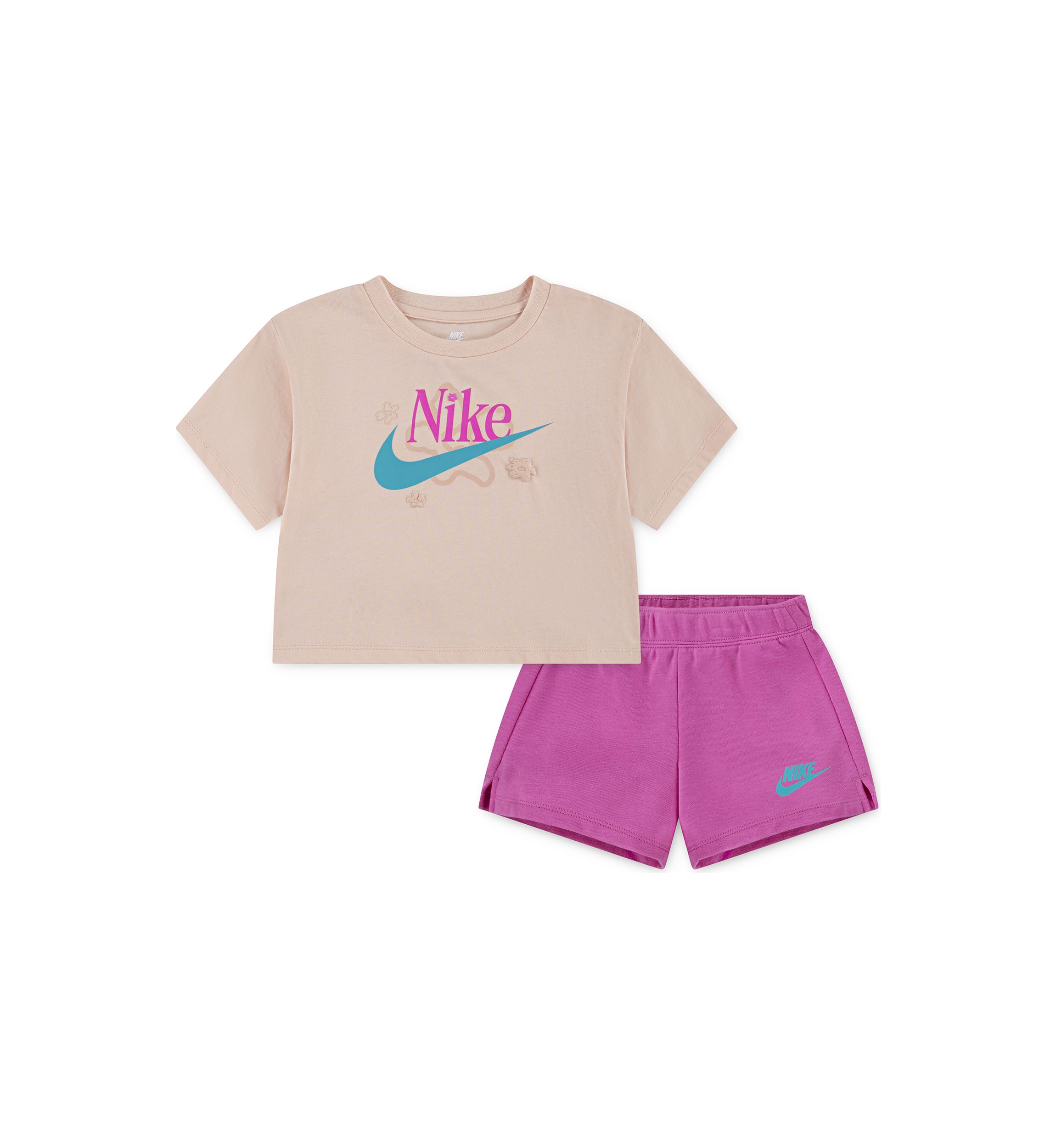  Toddler Girls Graphic Short Set 