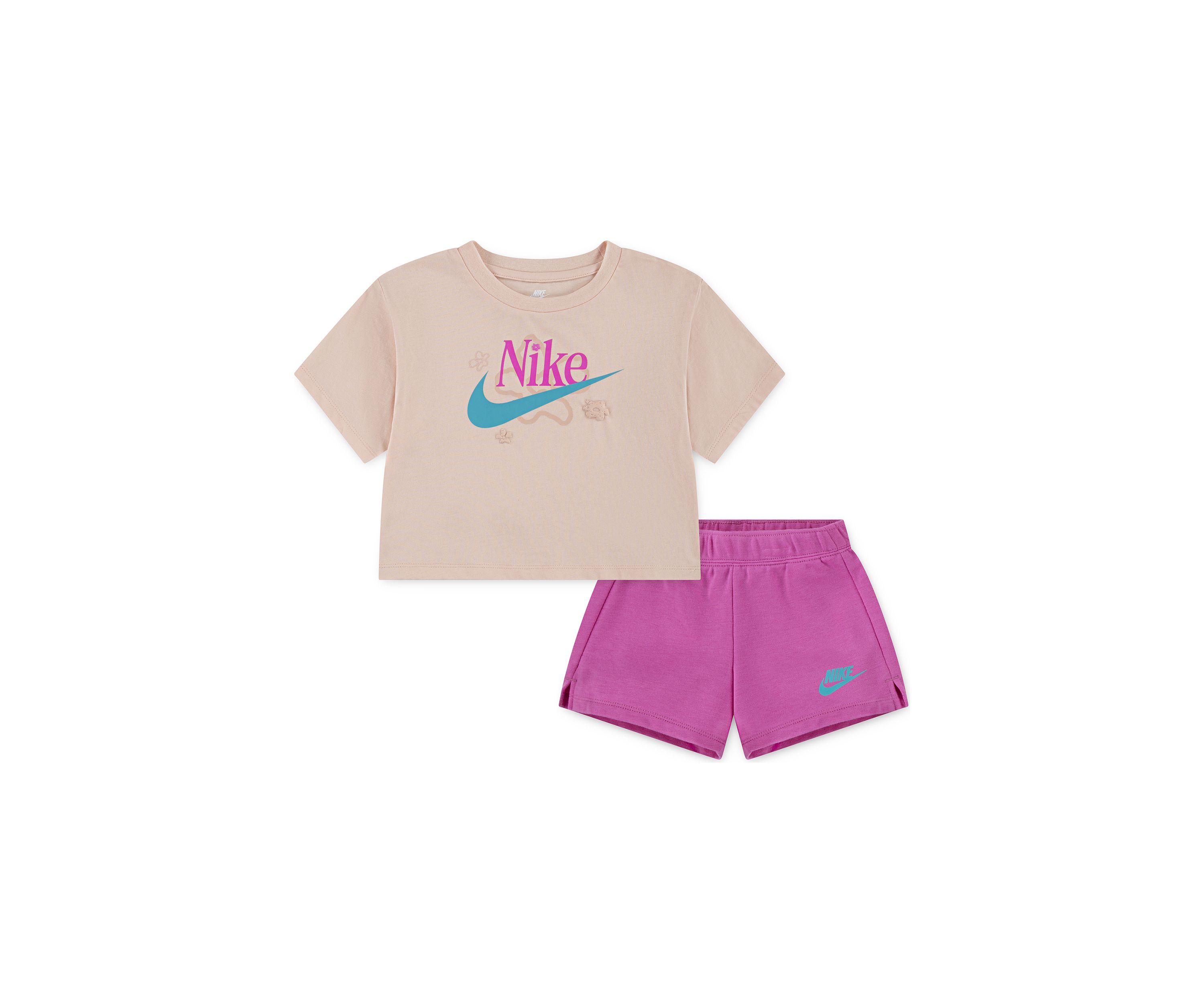  Toddler Girls Graphic Short Set 