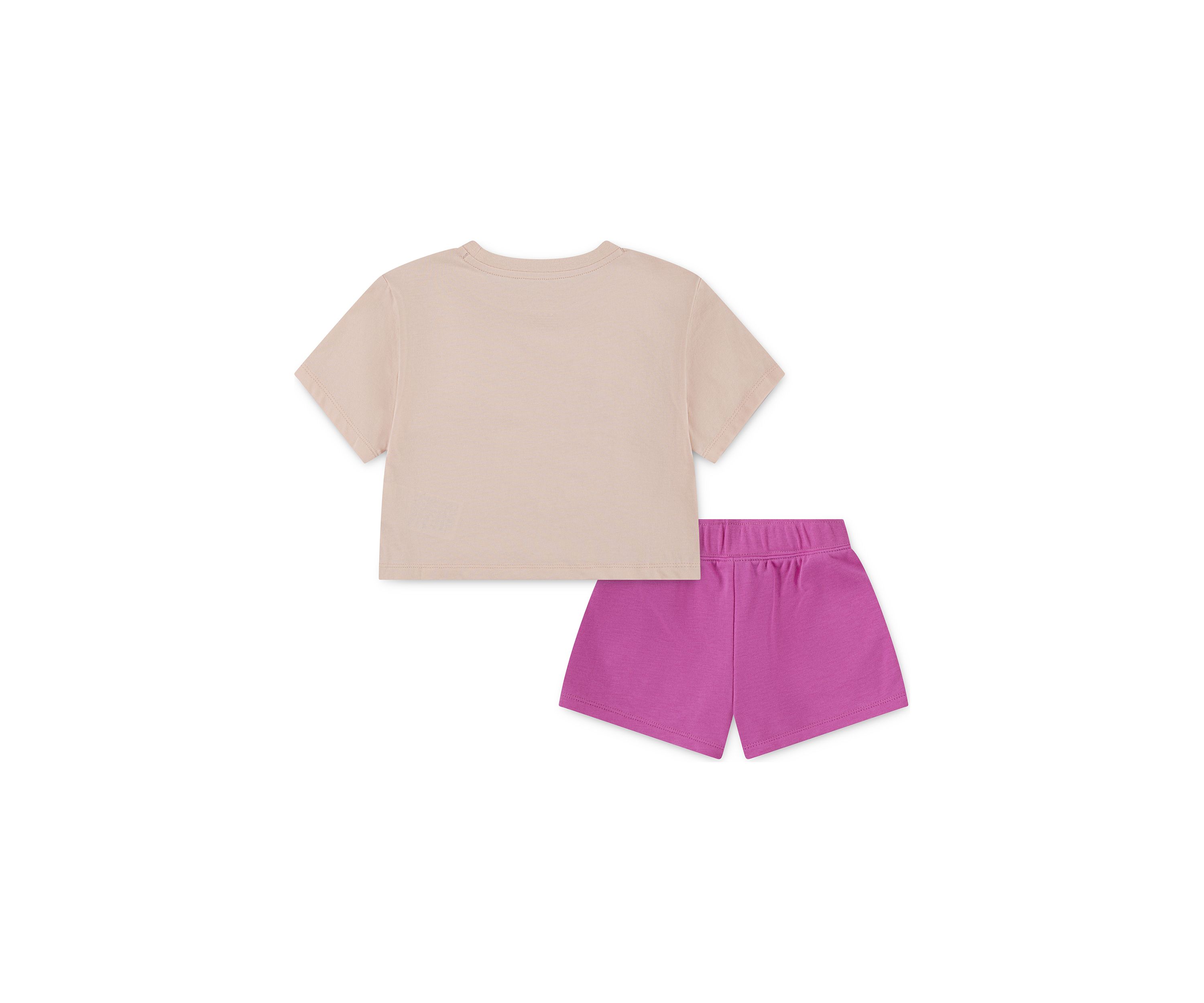  Toddler Girls Graphic Short Set 
