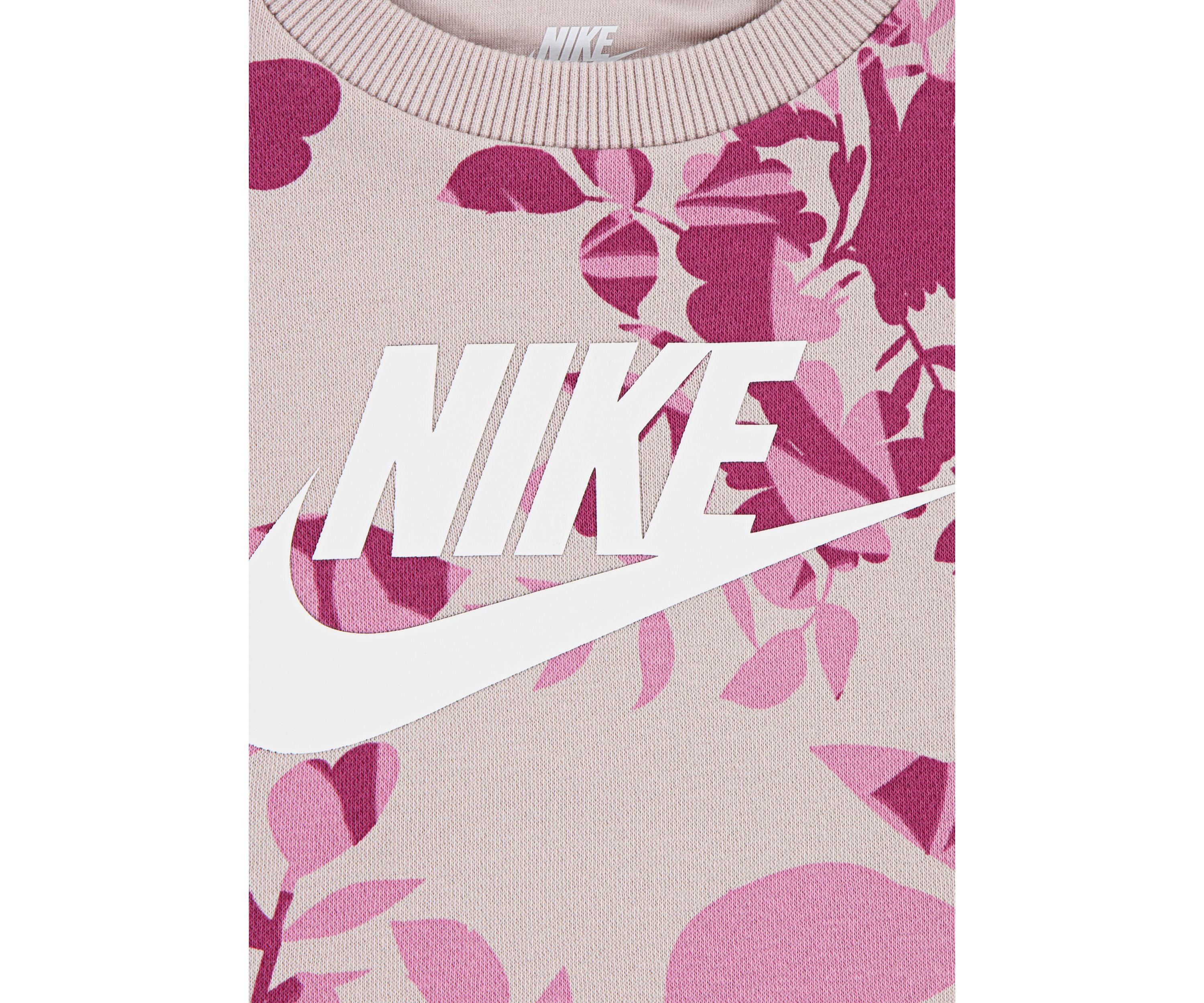 Toddler Girls Floral Camo Crew Neck Sweatshirt and Leggings Set