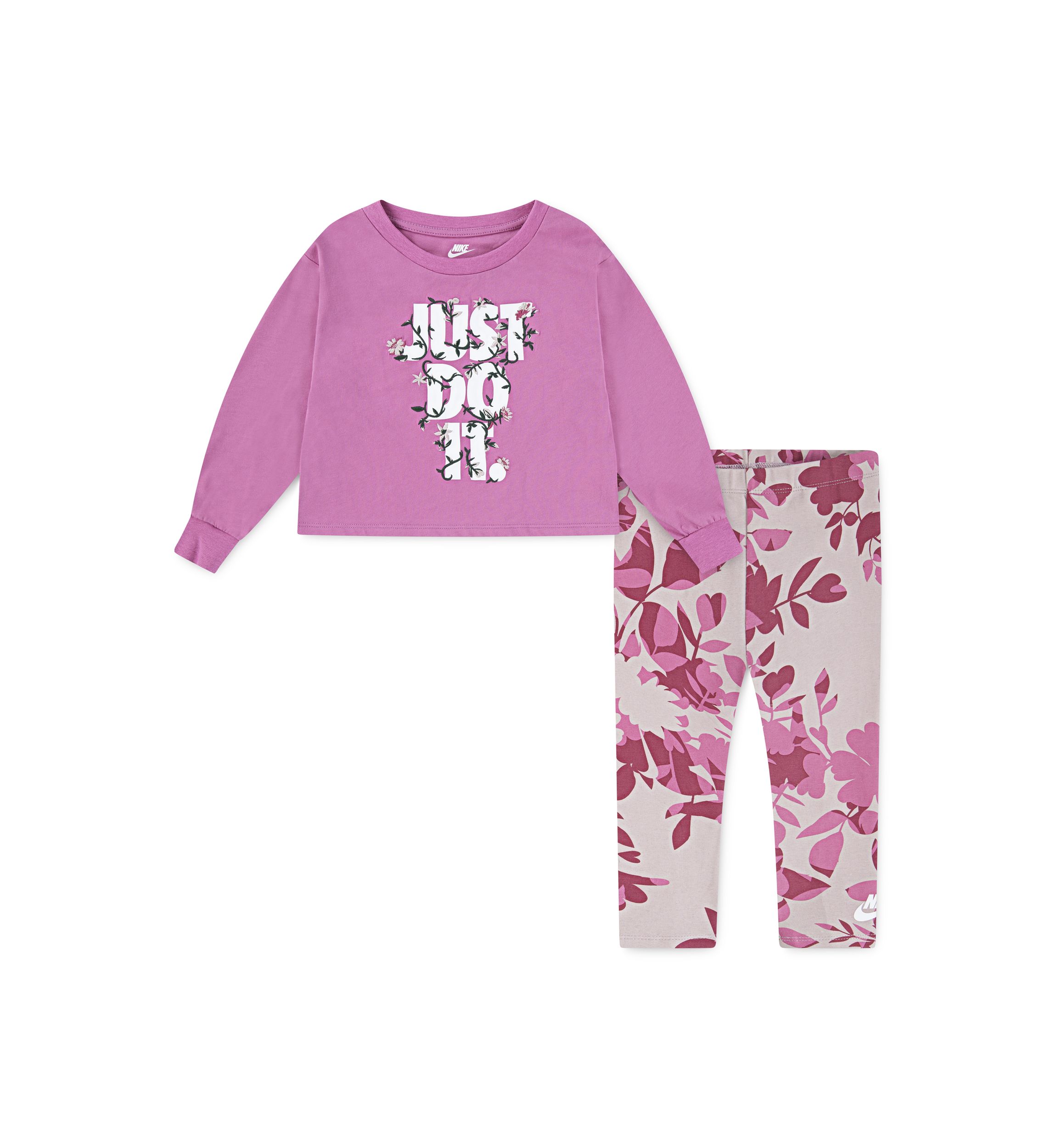 Toddler Girls Printed Club Long Sleeve Leggings Set