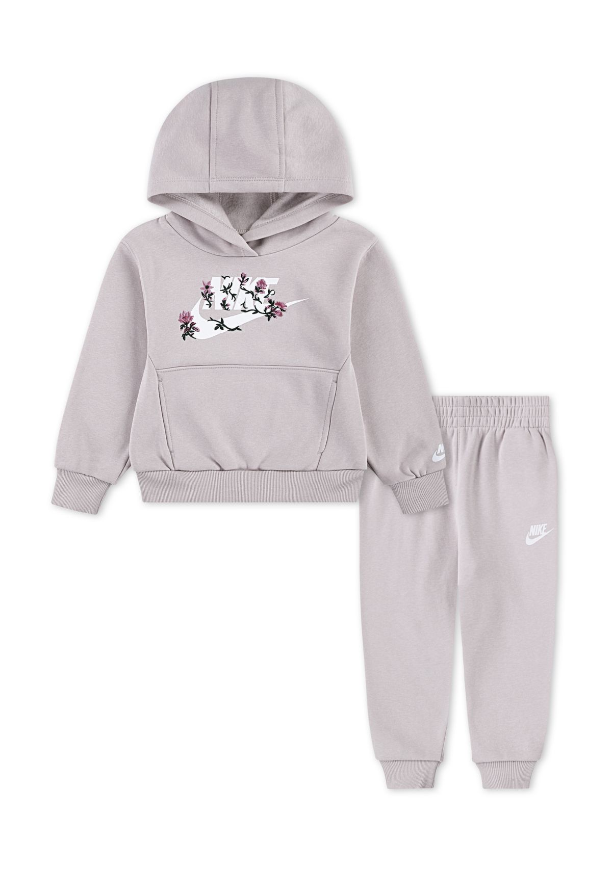 Toddler Girls Floral Futura Graphic Hoodie and Joggers Set