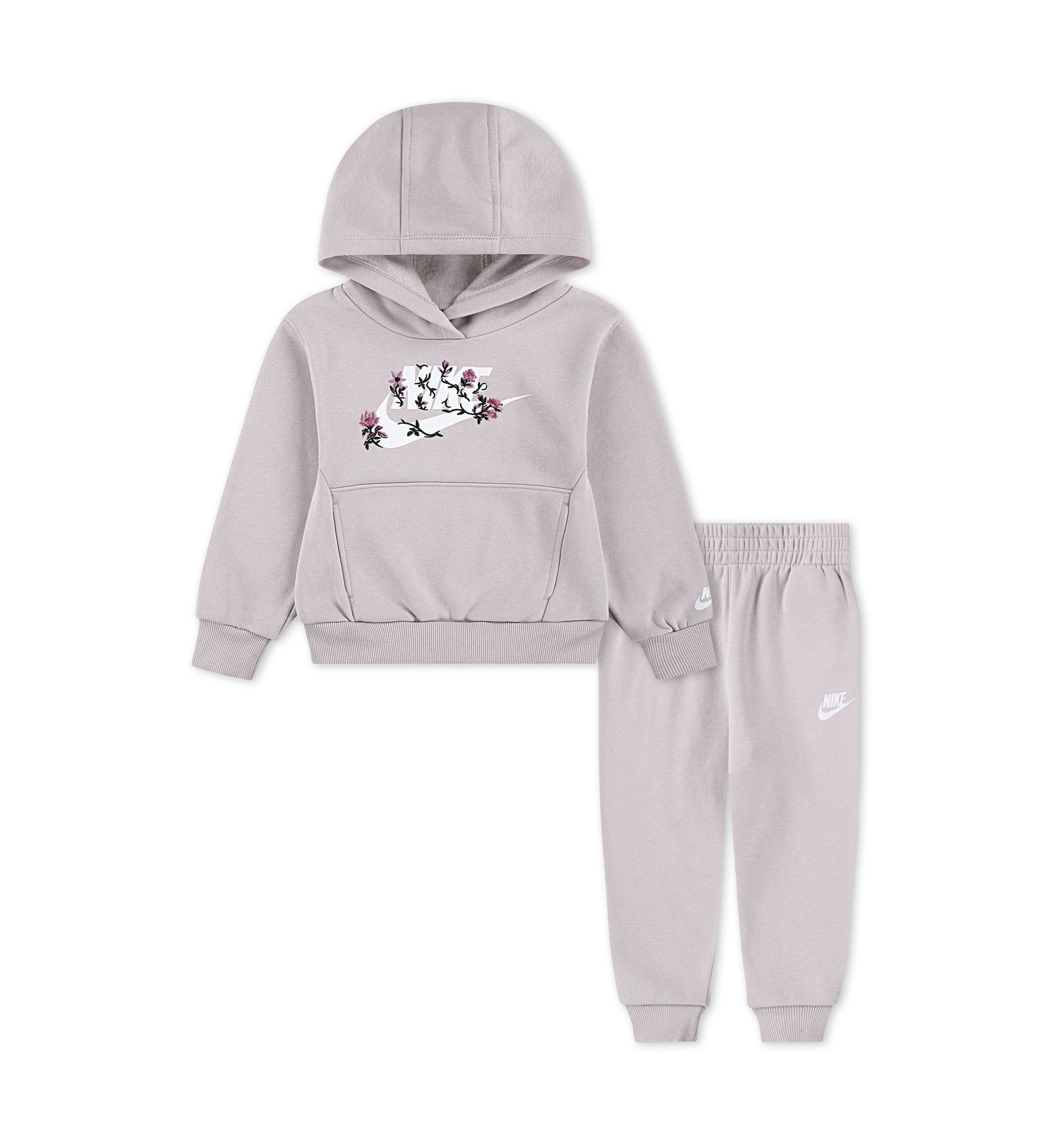 Toddler Girls Floral Futura Graphic Hoodie and Joggers Set