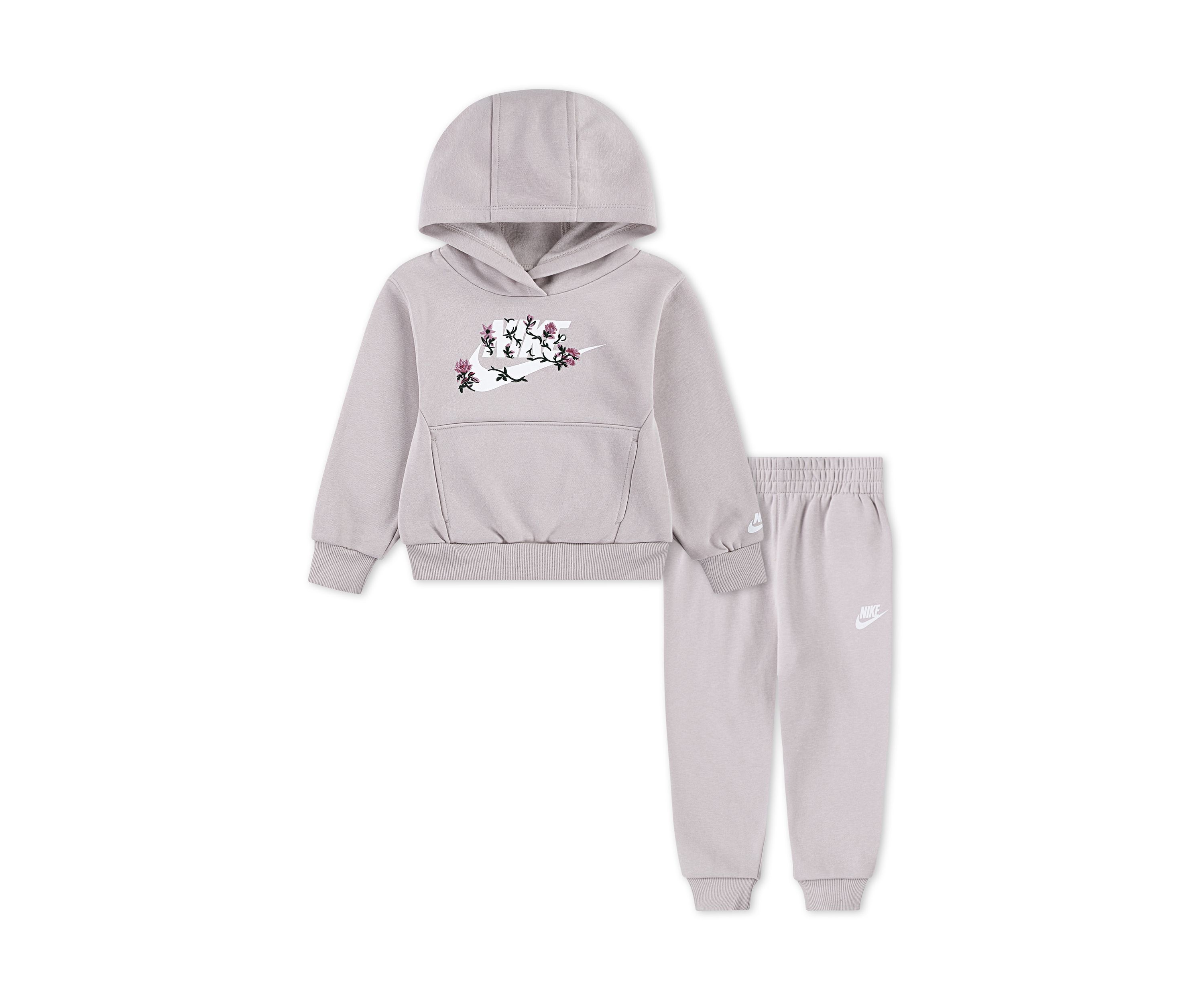 Toddler Girls Floral Futura Graphic Hoodie and Joggers Set
