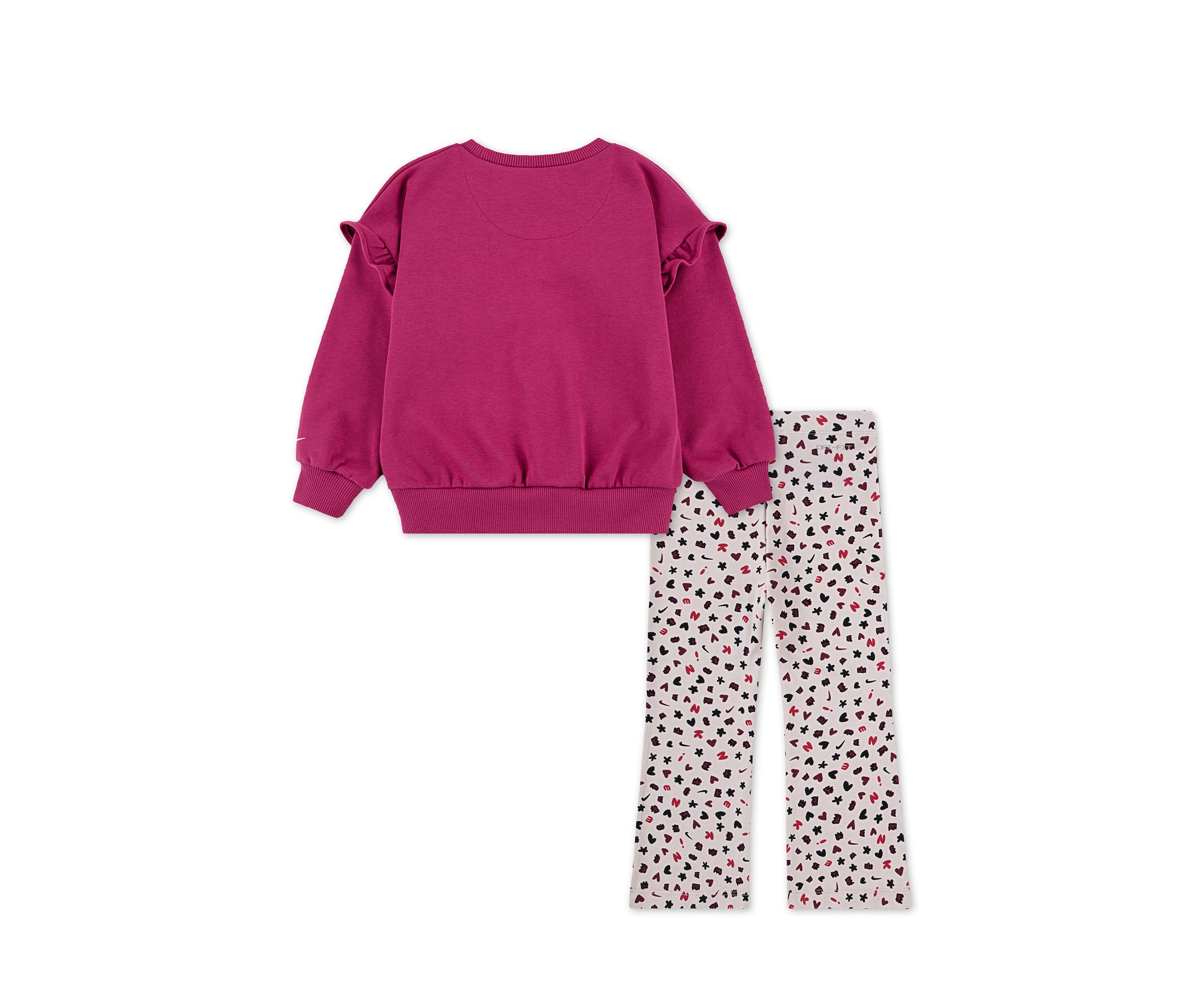Toddler Girls Girls Essentials Sweatshirt and Printed Flare Leggings Set