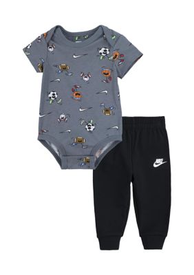 Baby Boys Printed Bodysuit and Pants Set