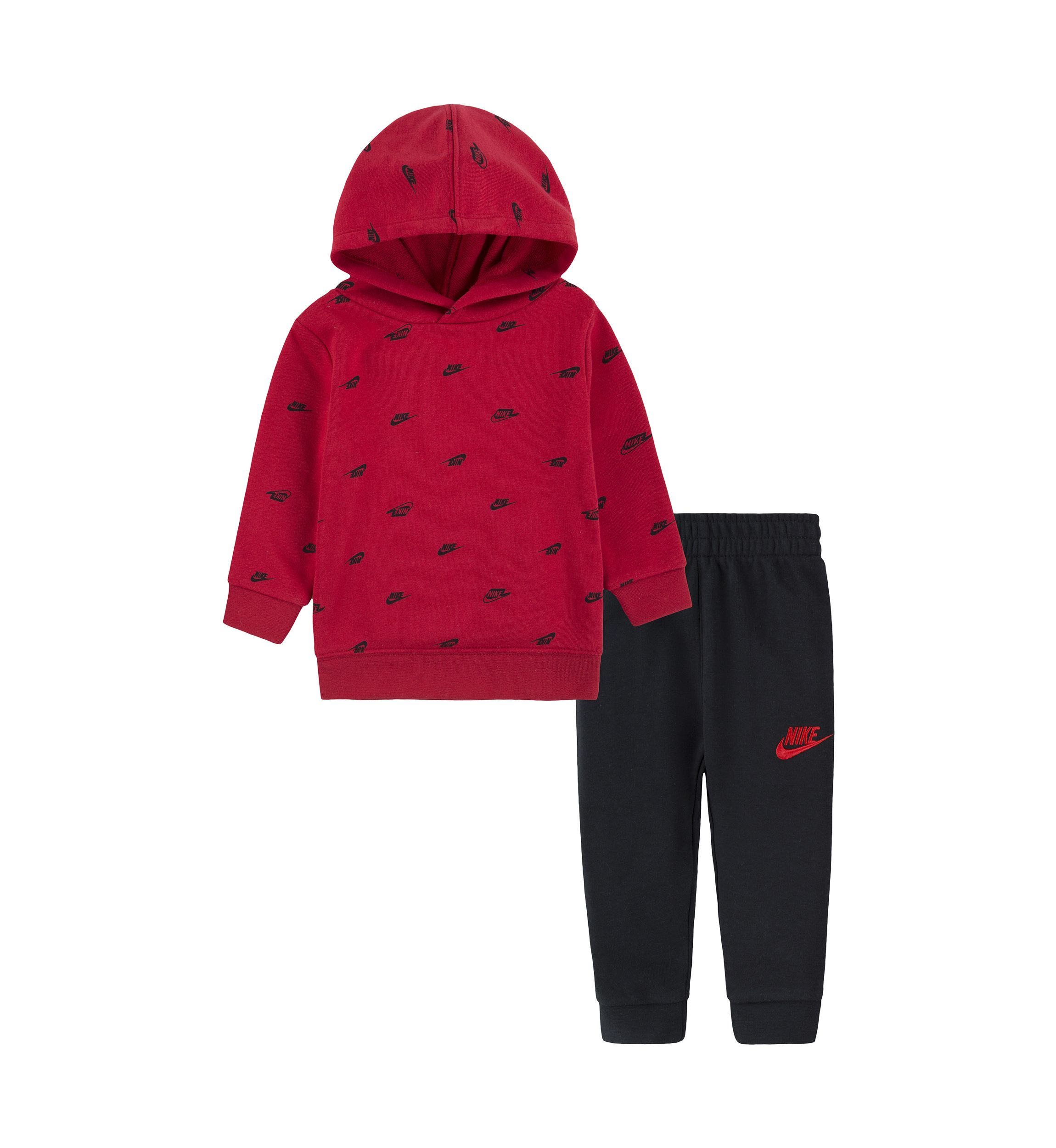 Baby Boys Club Allover Print Hoodie and Pants Set