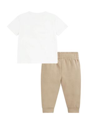 Baby Boys Short Sleeve Graphic T-Shirt and Joggers Set