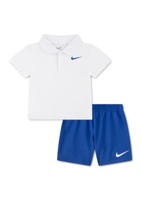 Nike Baby Boys Polo Shirt and Shorts Set, 24 Months