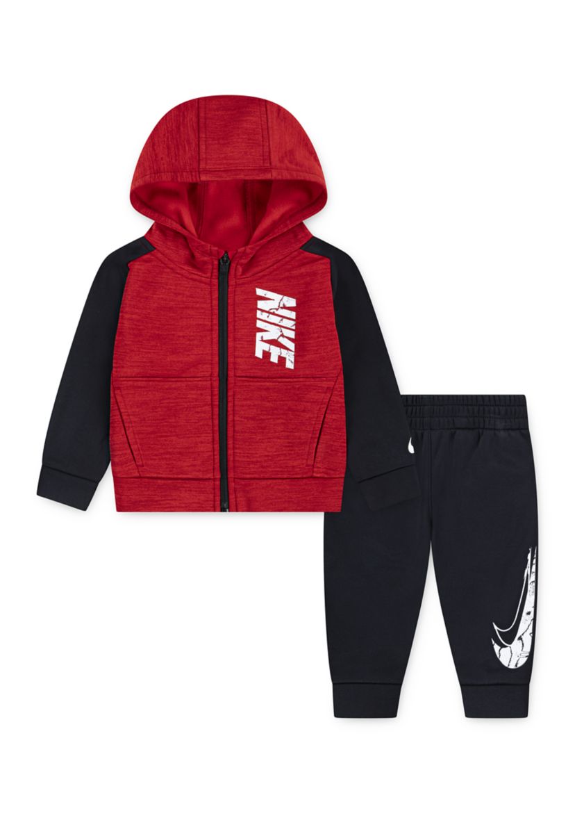 Baby Boys Full Zip Logo Hoodie and Joggers Set