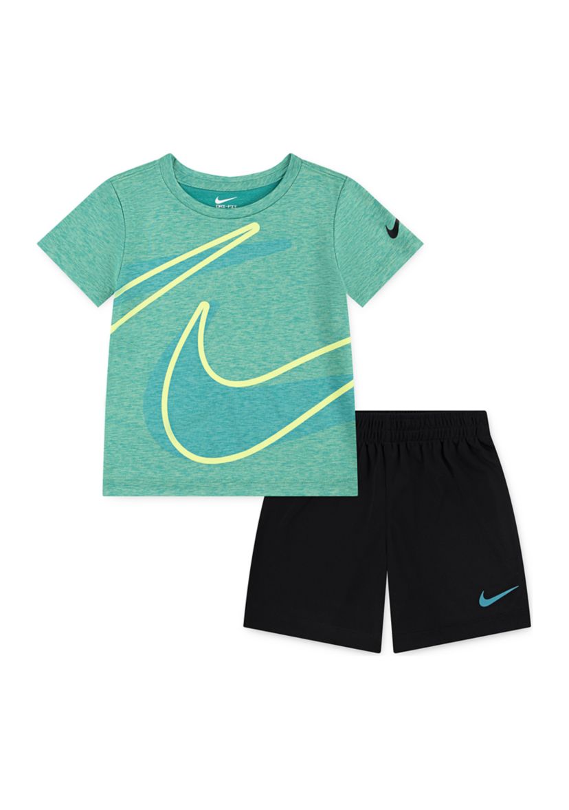 Toddler Boys Dri-Fit Dropset Short Sleeve Tee and Short Set