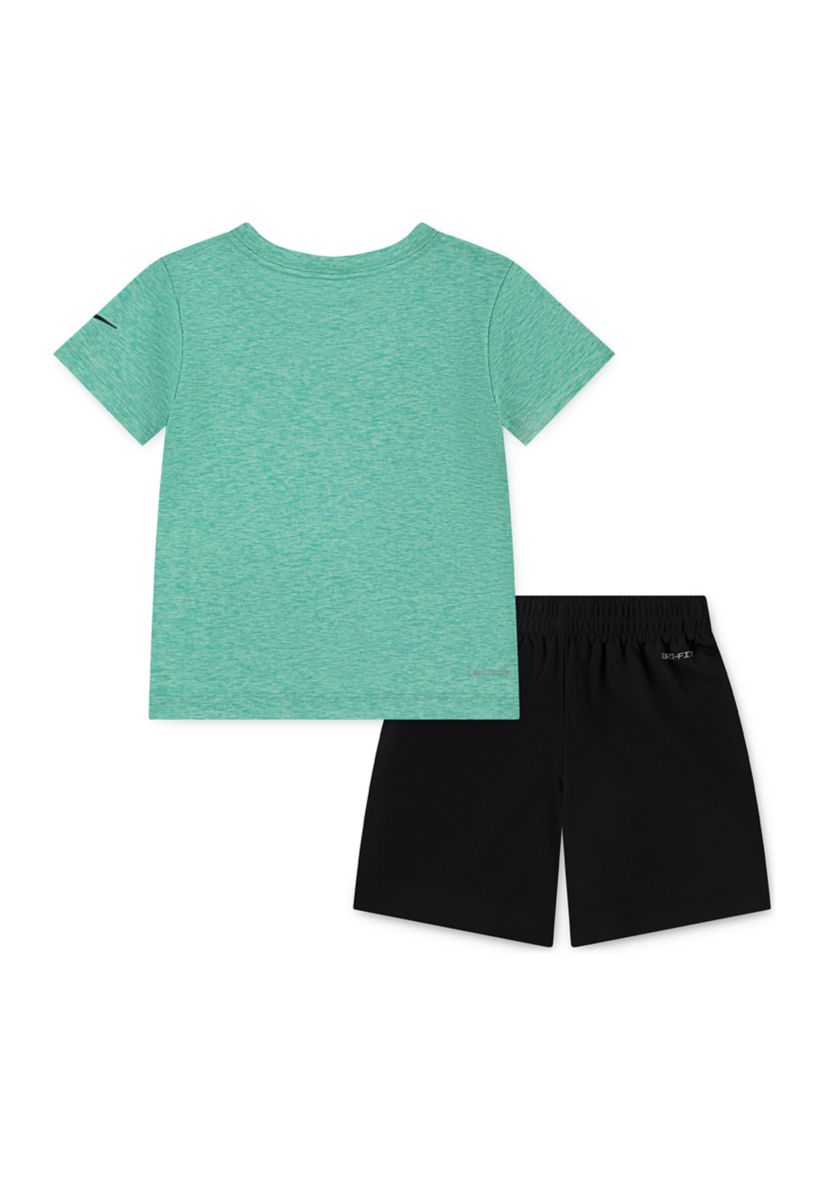 Toddler Boys Dri-Fit Dropset Short Sleeve Tee and Short Set