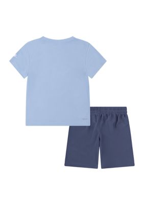 Toddler Boys Dri Fit Graphic T-Shirt and Mesh Shorts Set