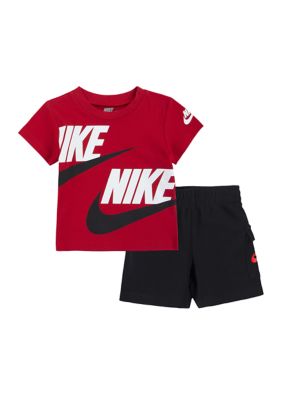 New Balance Boys' Active Shorts Set - 4 Piece Short Sleeve T-Shirt and Gym Shorts (8-20)