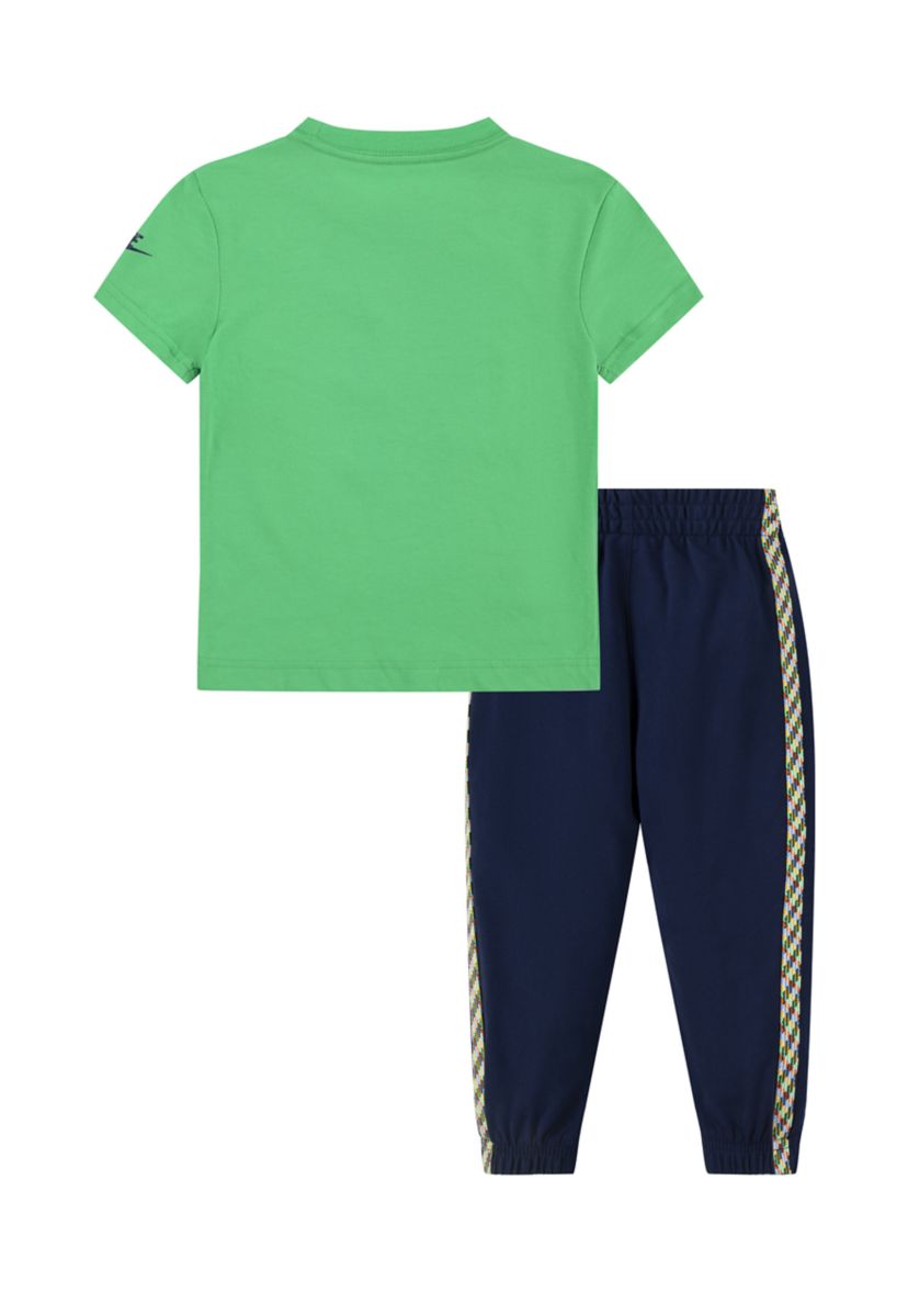 Toddler Boys Short Sleeve Outdoors T-Shirt and Pants Set