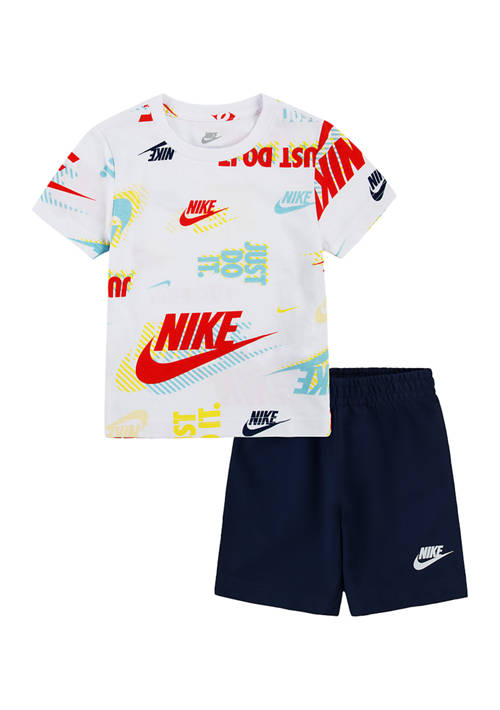 Nike Toddler Boys Short Sleeve T-Shirt and Shorts Set