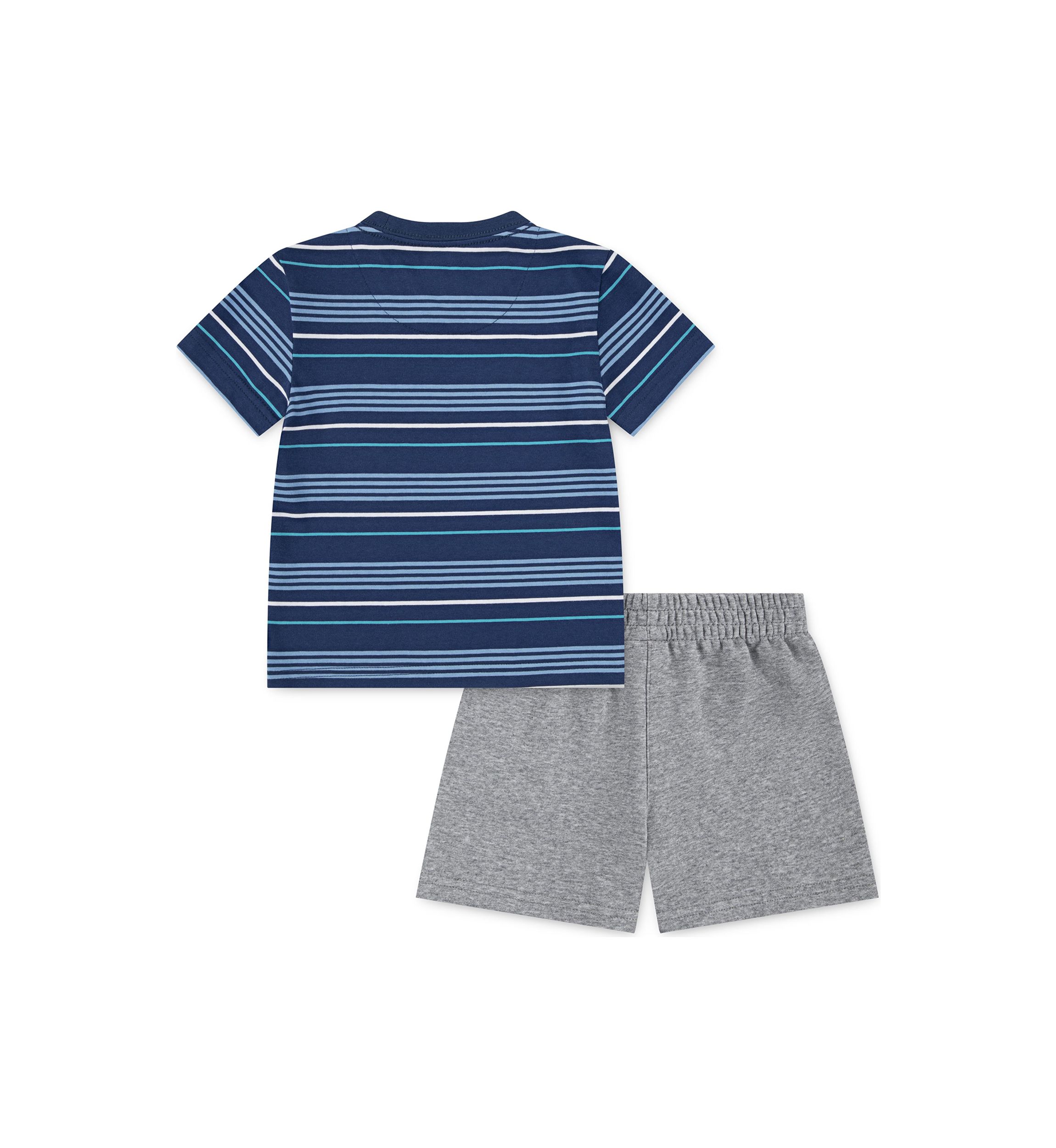 Toddler Boys Striped T-Shirt and Shorts Set