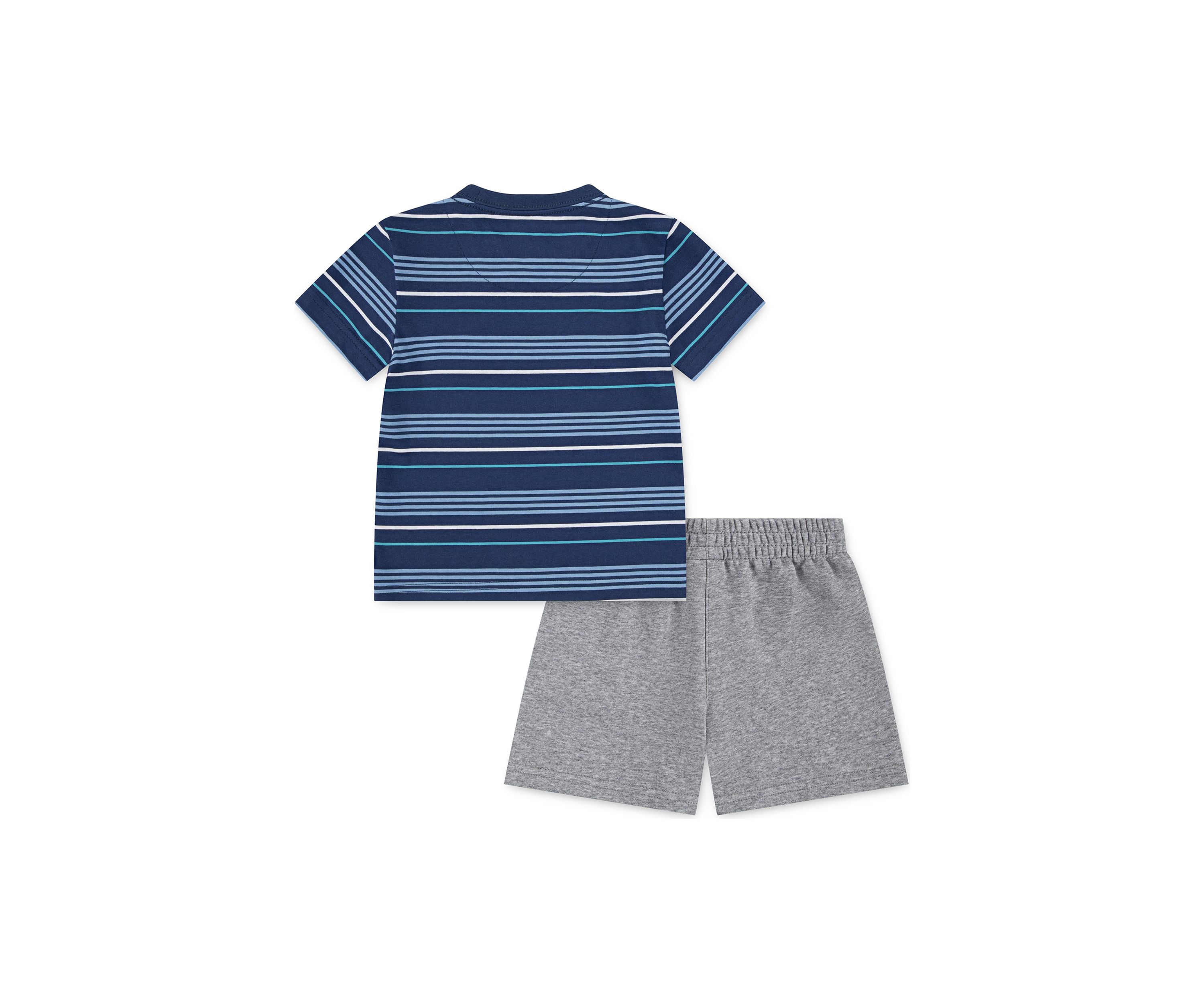 Toddler Boys Striped T-Shirt and Shorts Set
