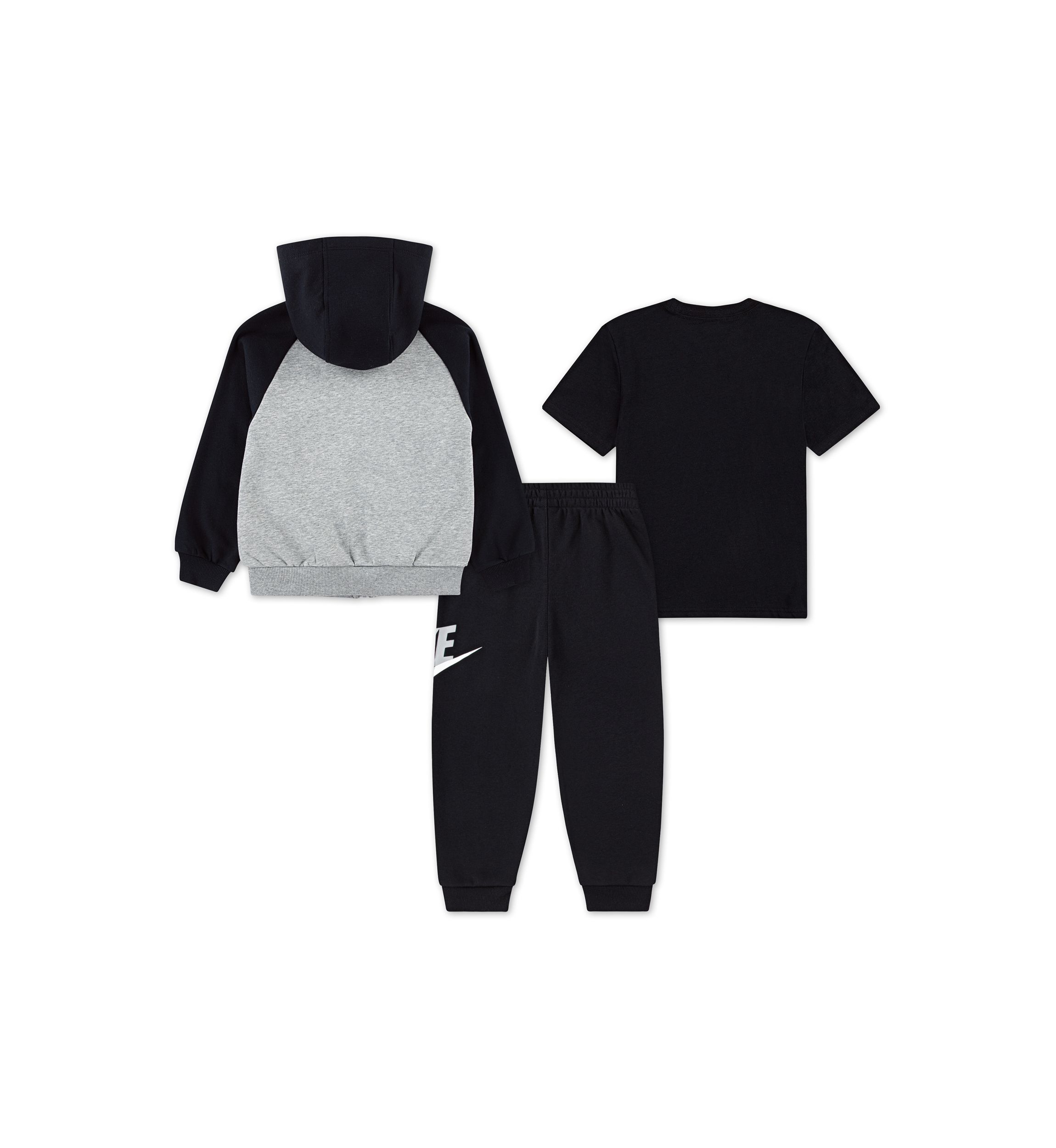 Toddler Boys Three Piece Color Blocked Hoodie and Pants Set