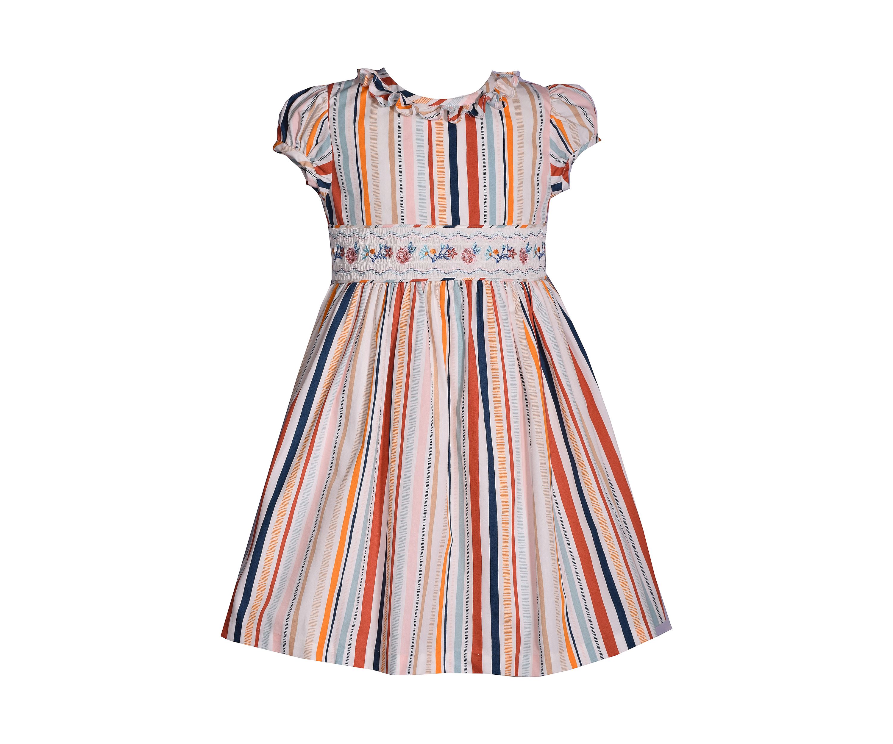 Girls 4-6x Stripe Smocked Dress
