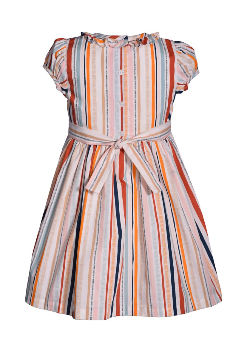 Girls 4-6x Stripe Smocked Dress