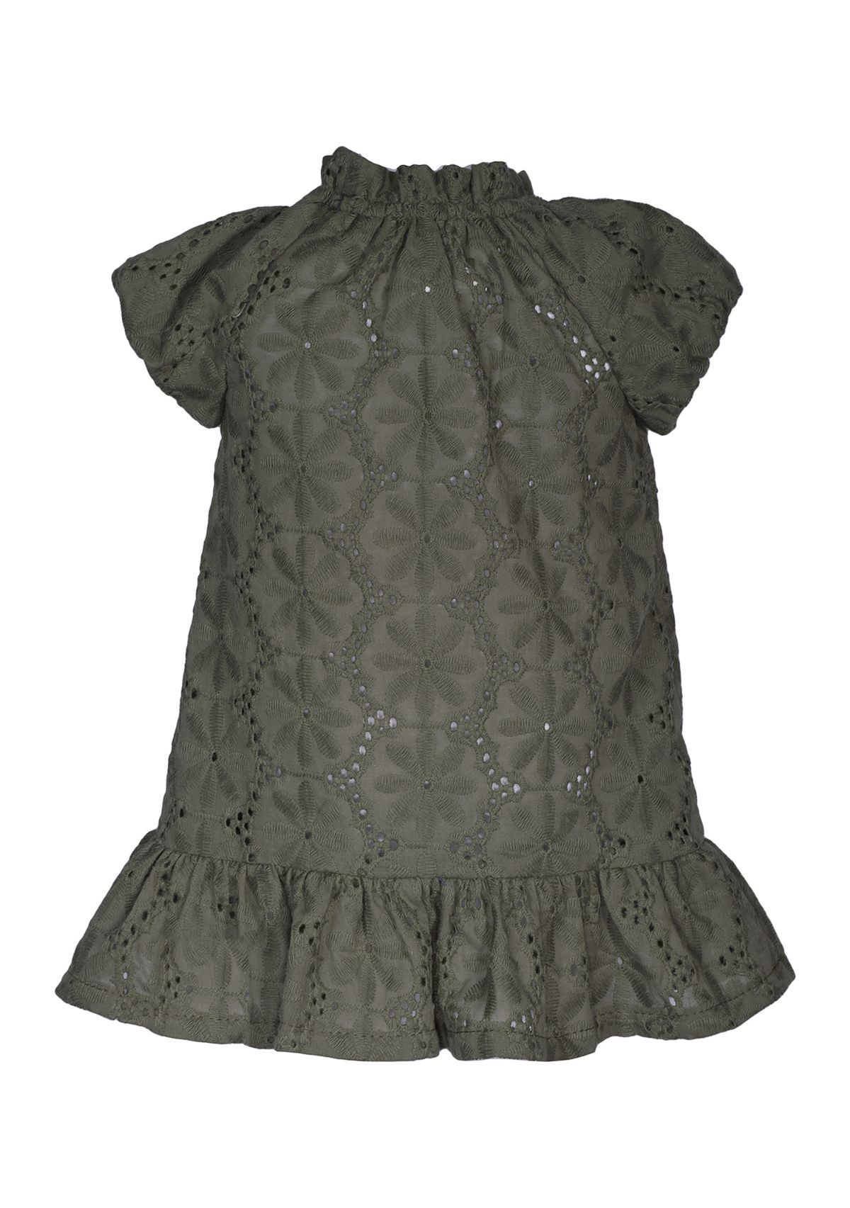 Girls 4-6x Eyelet Peasant Dress