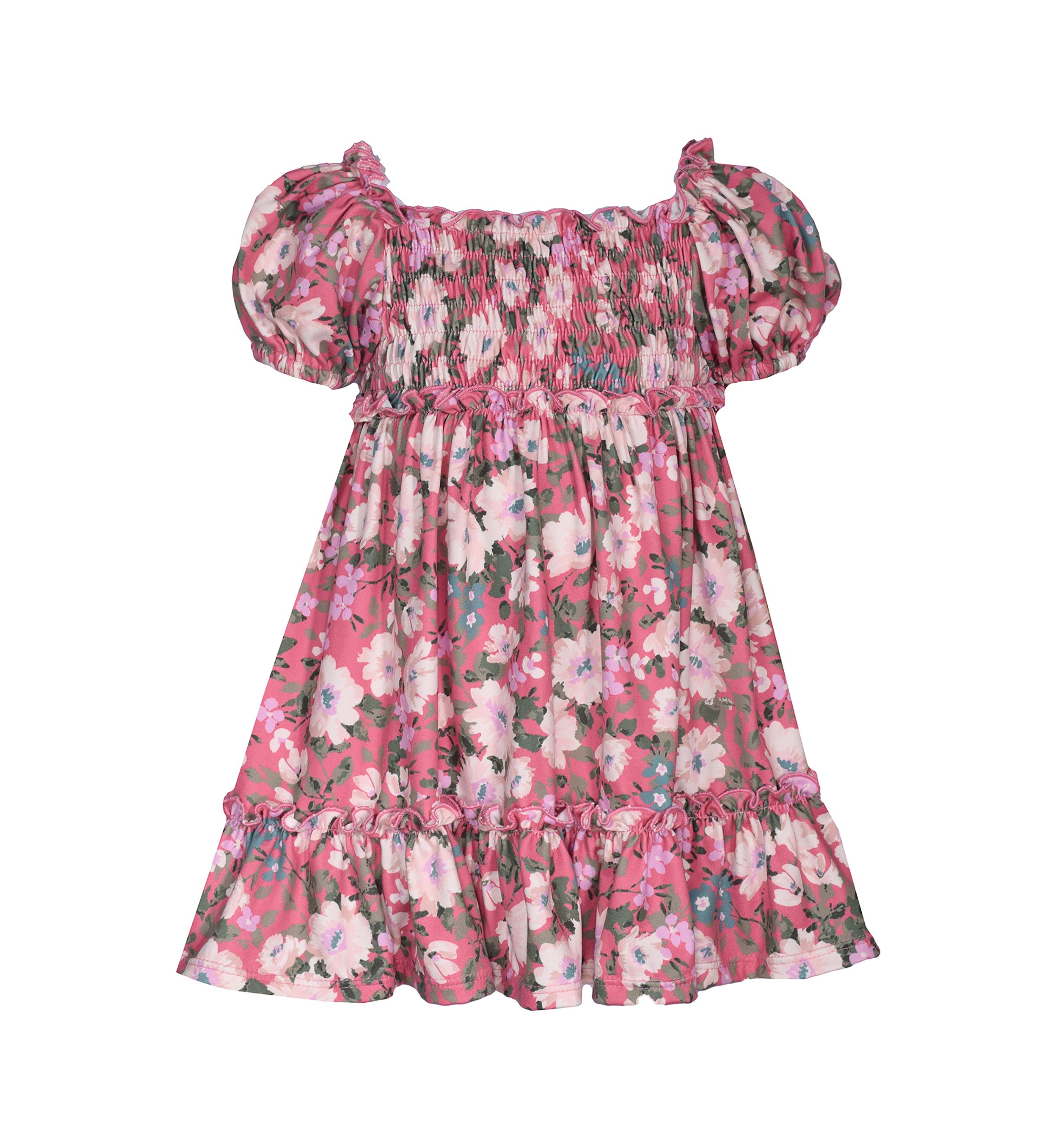 Girls 4-6x Floral Knit Dress