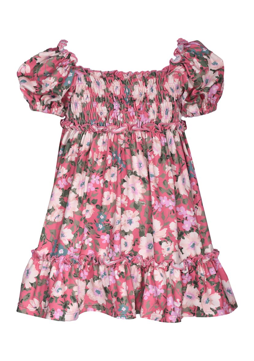 Girls 4-6x Floral Knit Dress
