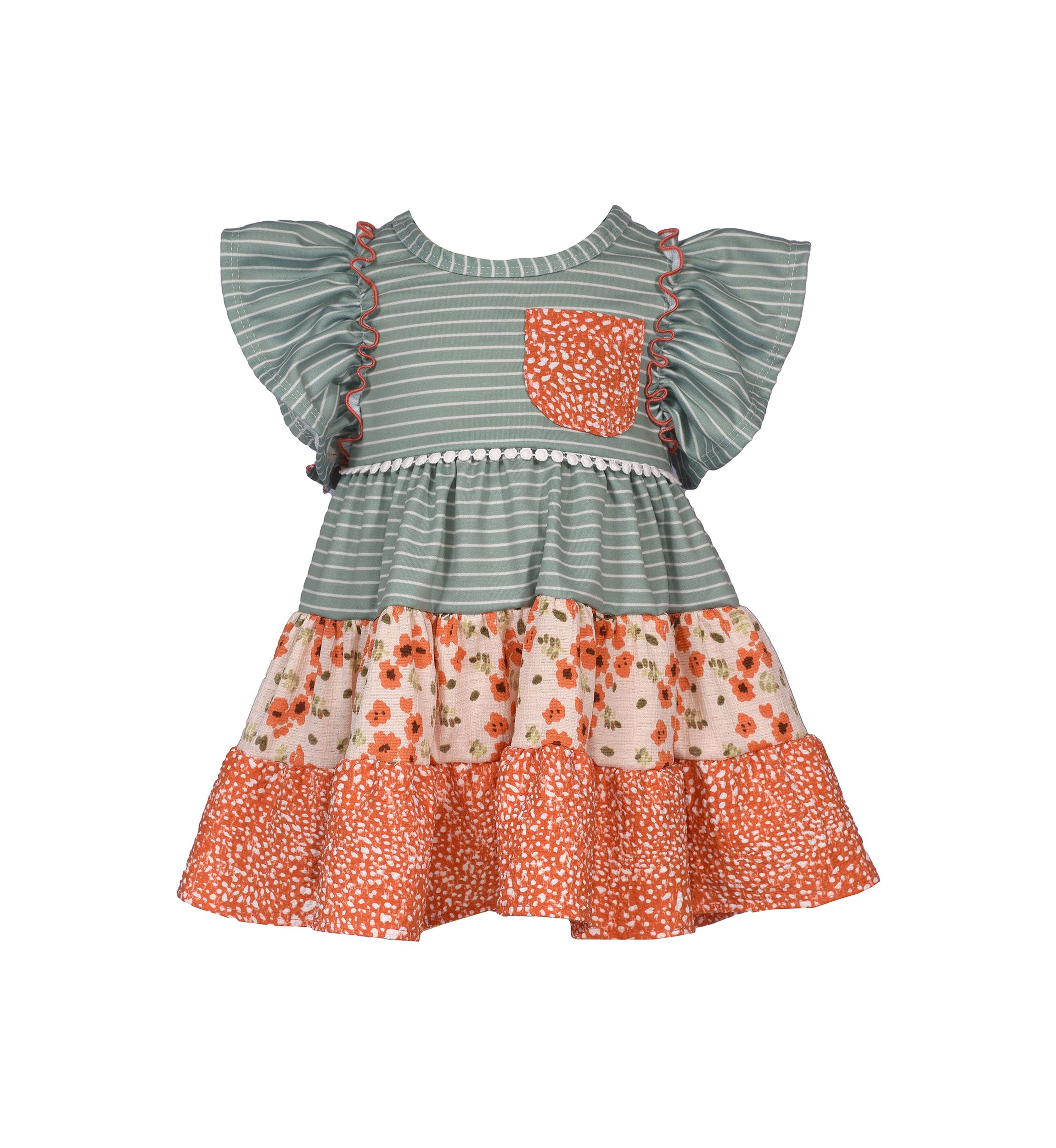 Girls 4-6x Mash Up Knit Dress