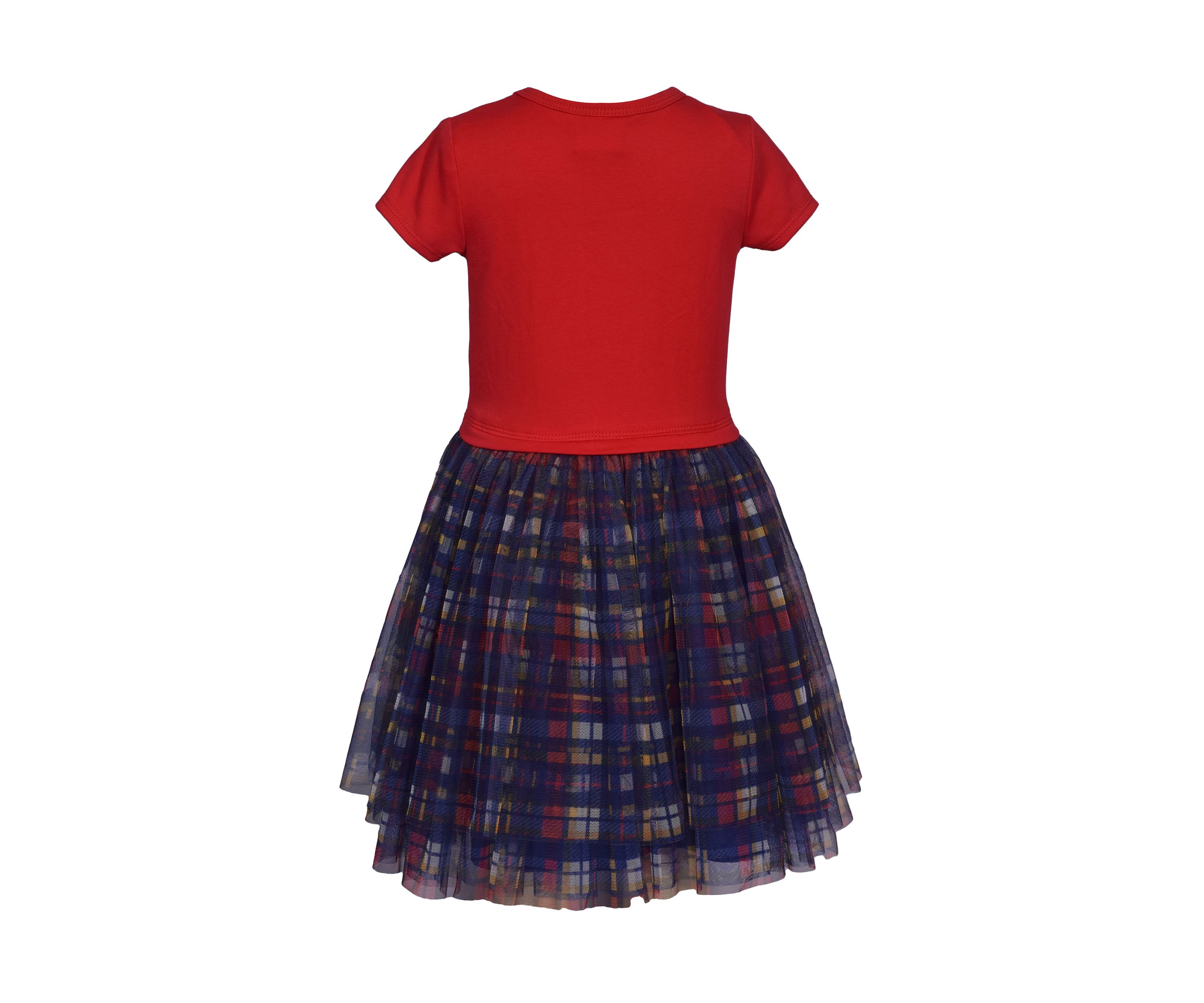 Girls 4-6x Icons Graphic Bodice to Printed Skirt Dress