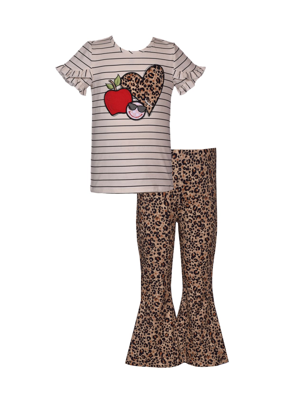 Girls 4-6x Animal Apple Flare Set