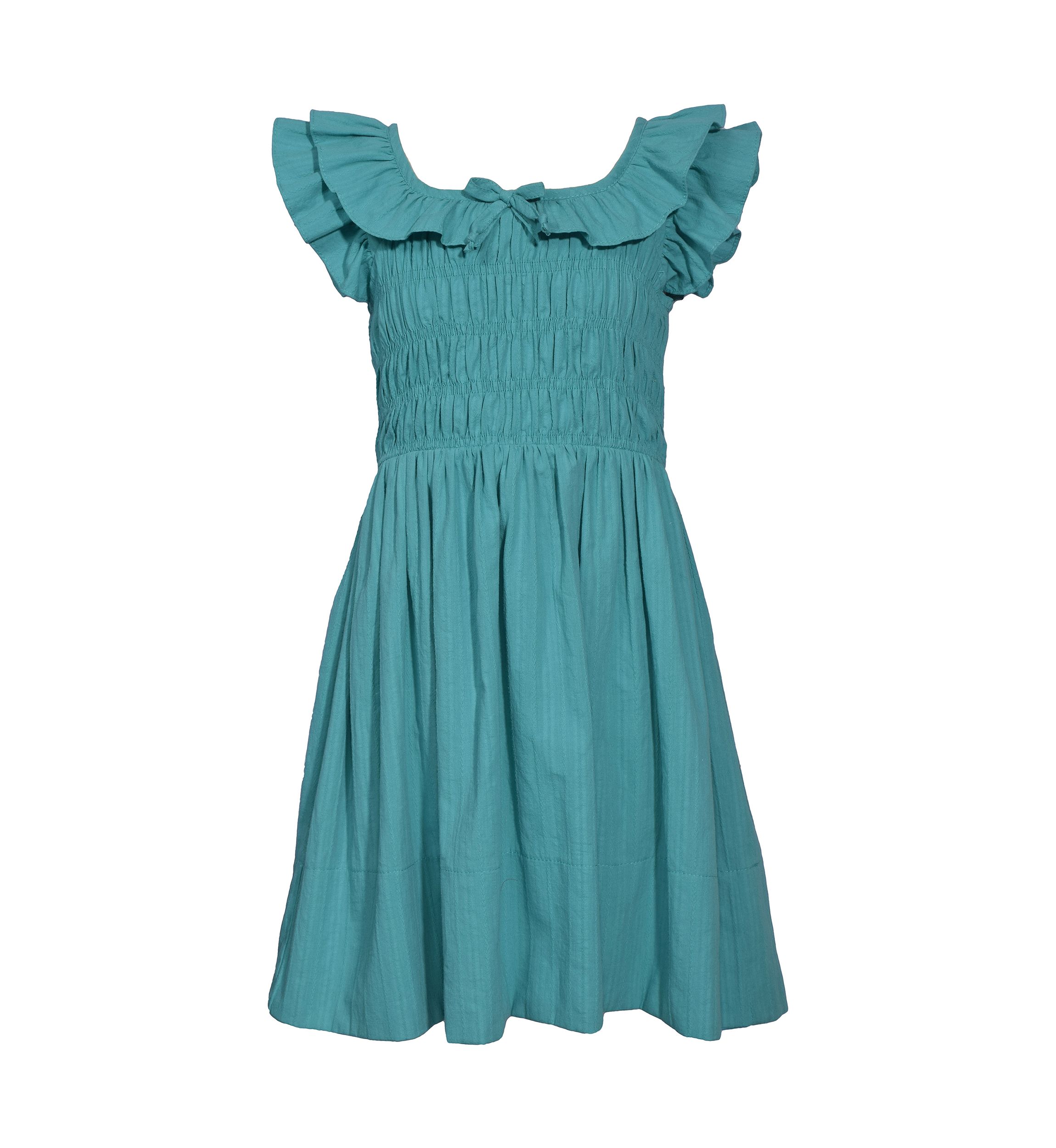 Girls 4-6x Smock Bodice Textured Sundress