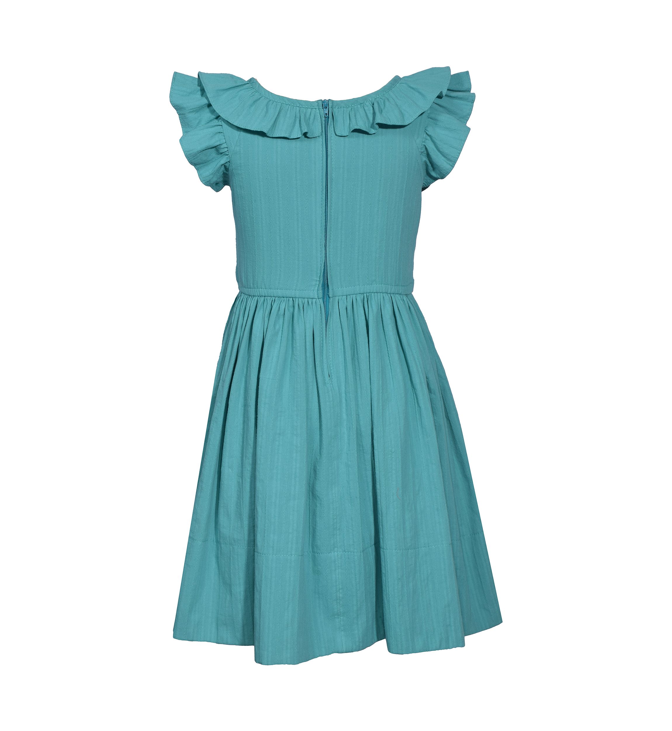 Girls 4-6x Smock Bodice Textured Sundress