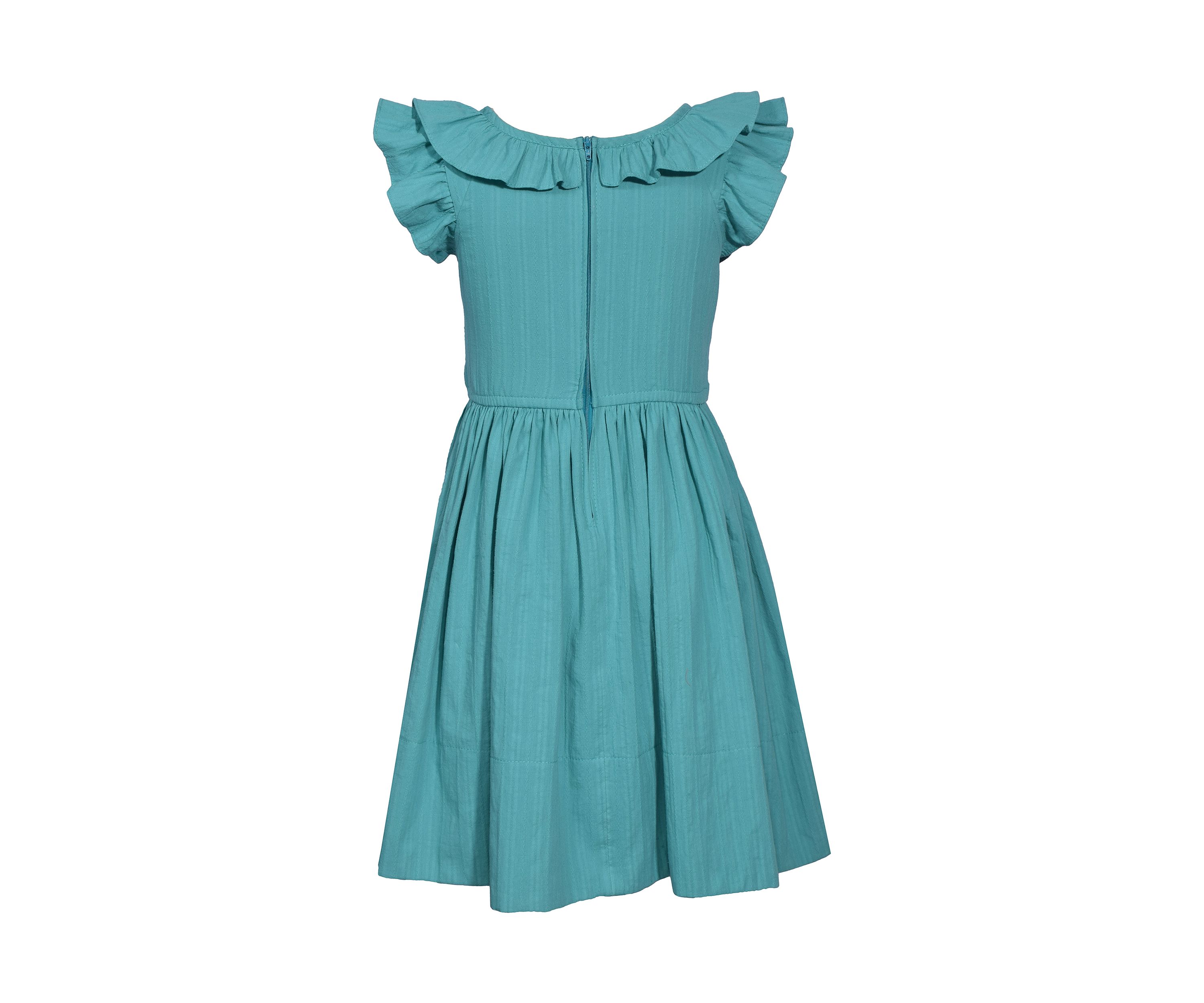 Girls 4-6x Smock Bodice Textured Sundress