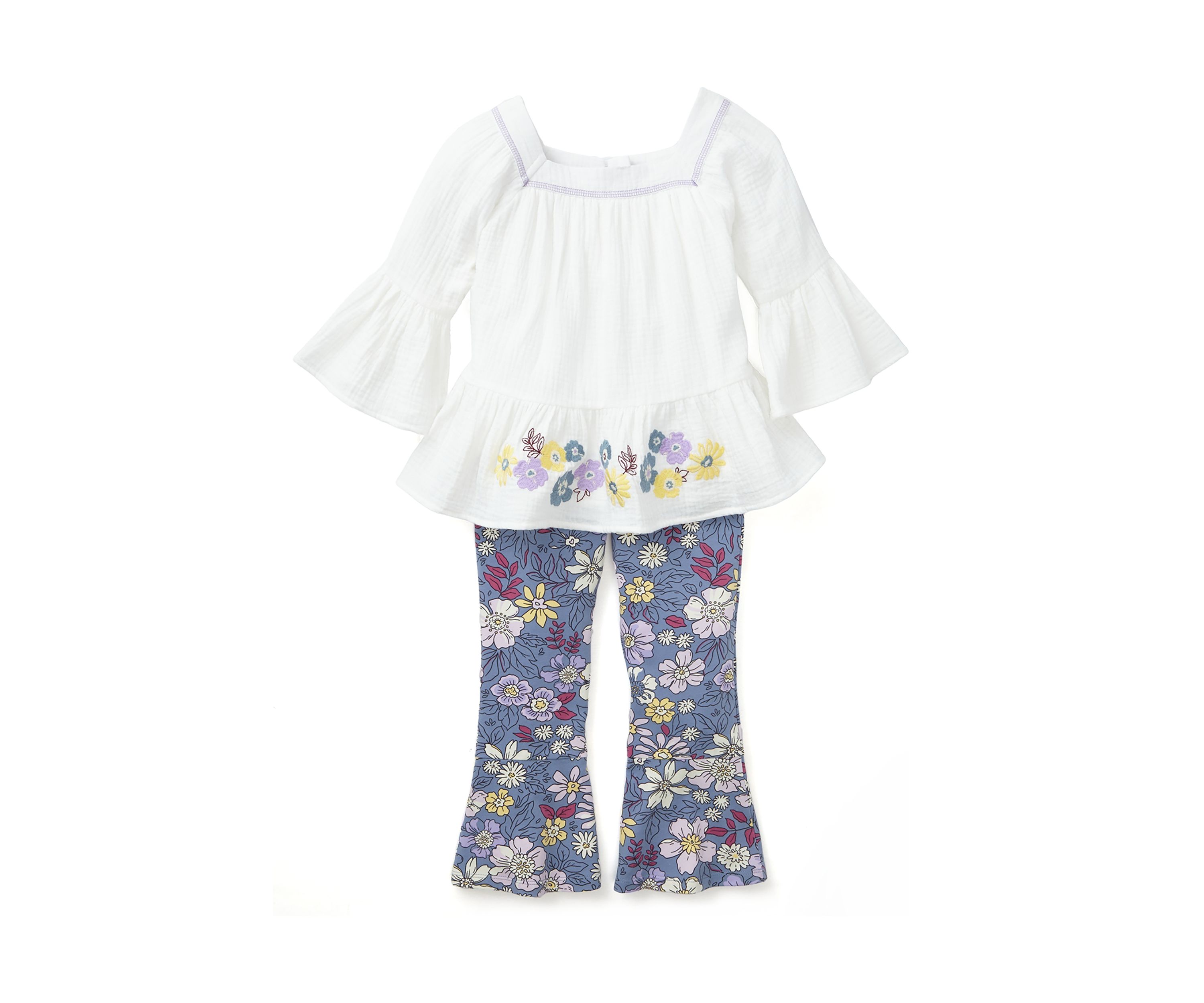 Girls 7-16 Floral Flare Set