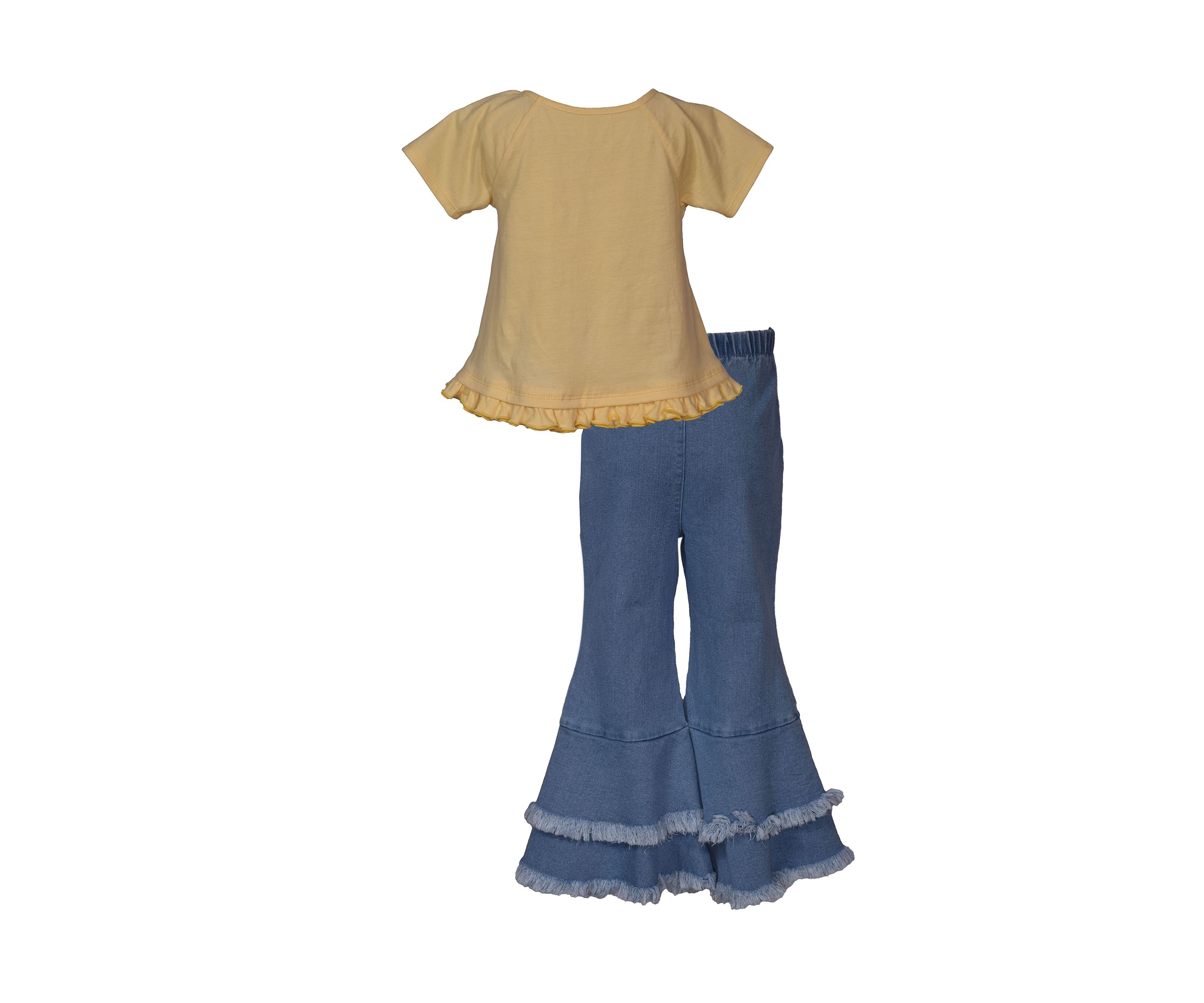 Girls 4-6x Floral Graphic Top and Flare Pants