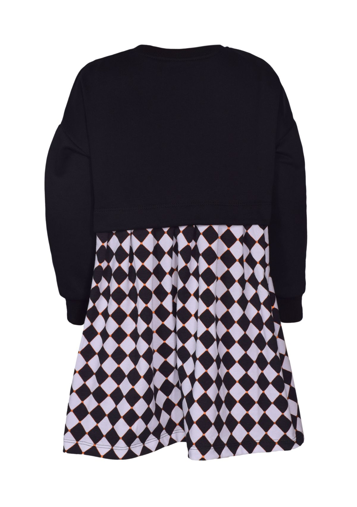 Girls 4-6x Pumpkin Checkered Skirt Dress