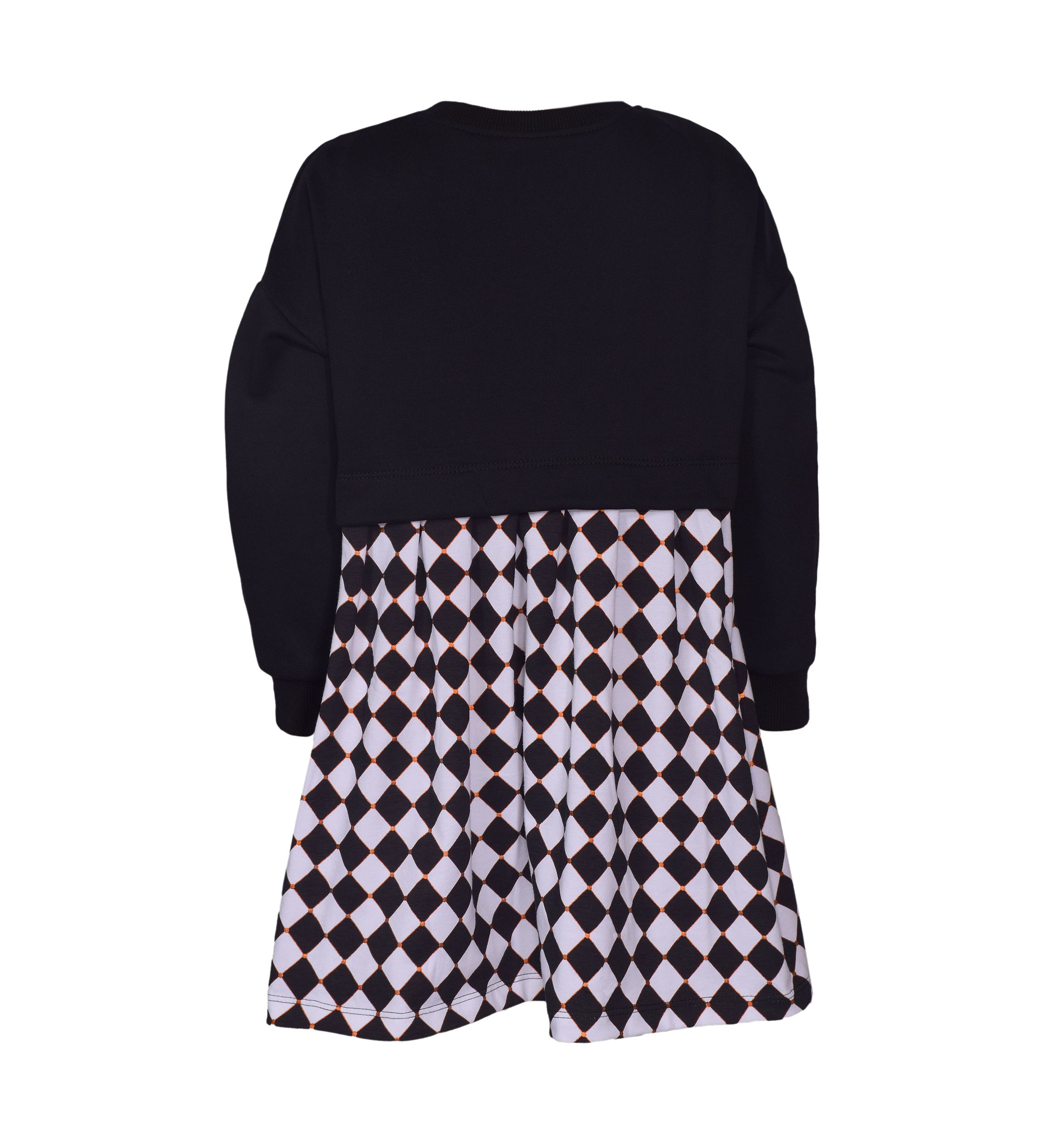 Girls 4-6x Pumpkin Checkered Skirt Dress