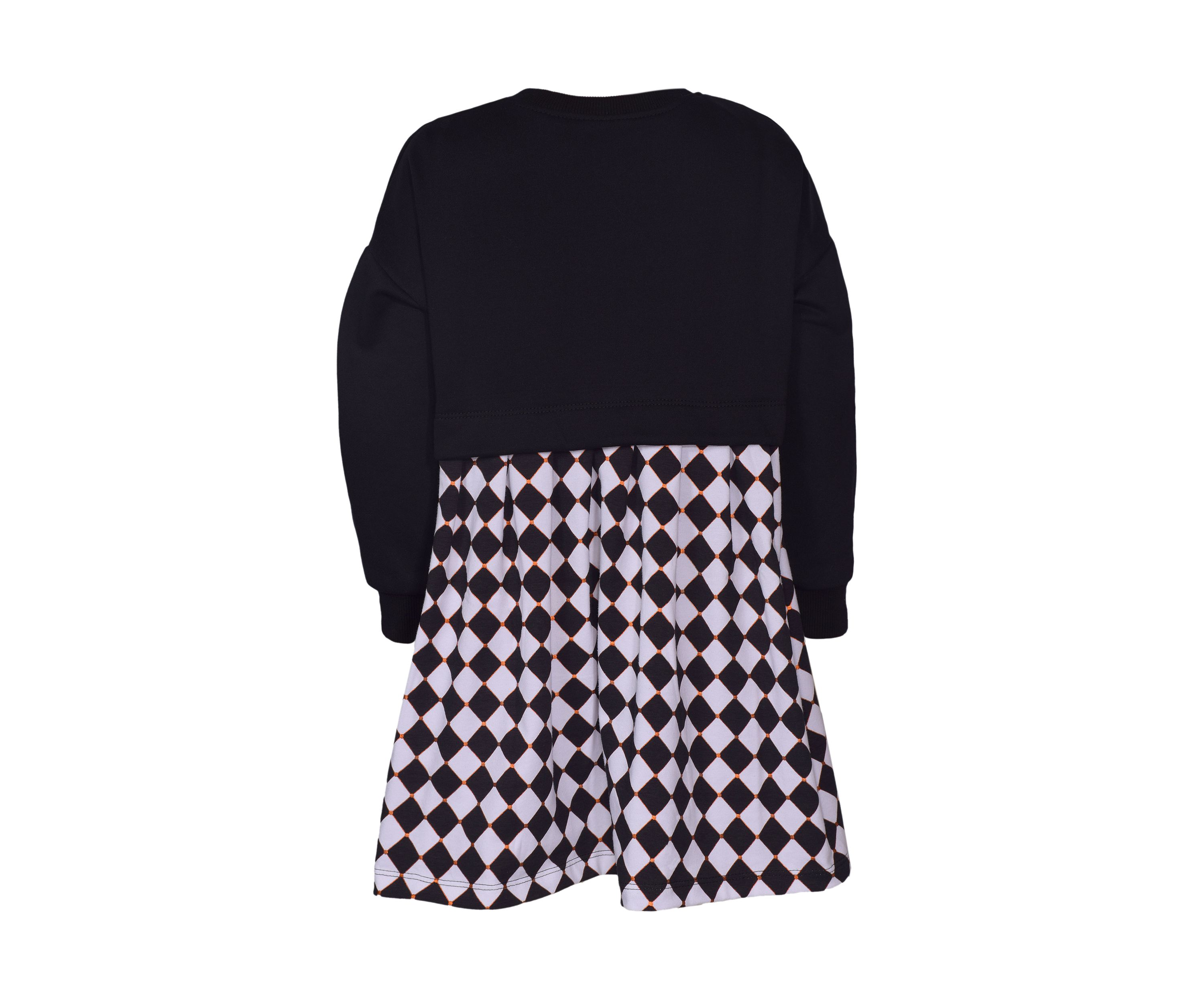 Girls 4-6x Pumpkin Checkered Skirt Dress
