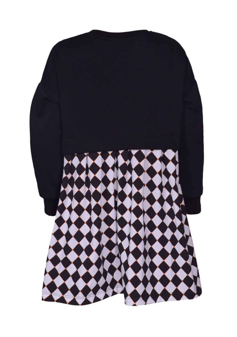 Girls 4-6x Pumpkin Checkered Skirt Dress